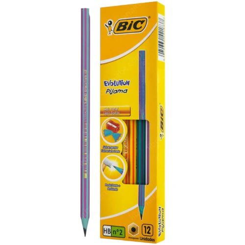 Pijama Bic Evolution Lápiz Hb #2 X 12 Unidades
