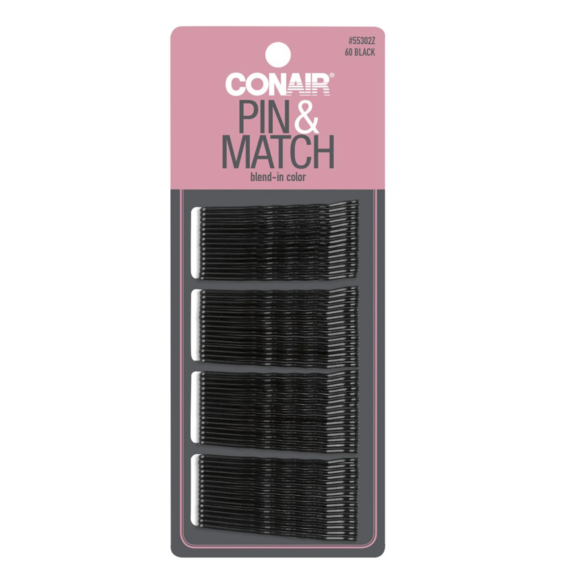Porteñas Conair Bobby Pins Negro 55302Z X 60 Piezas