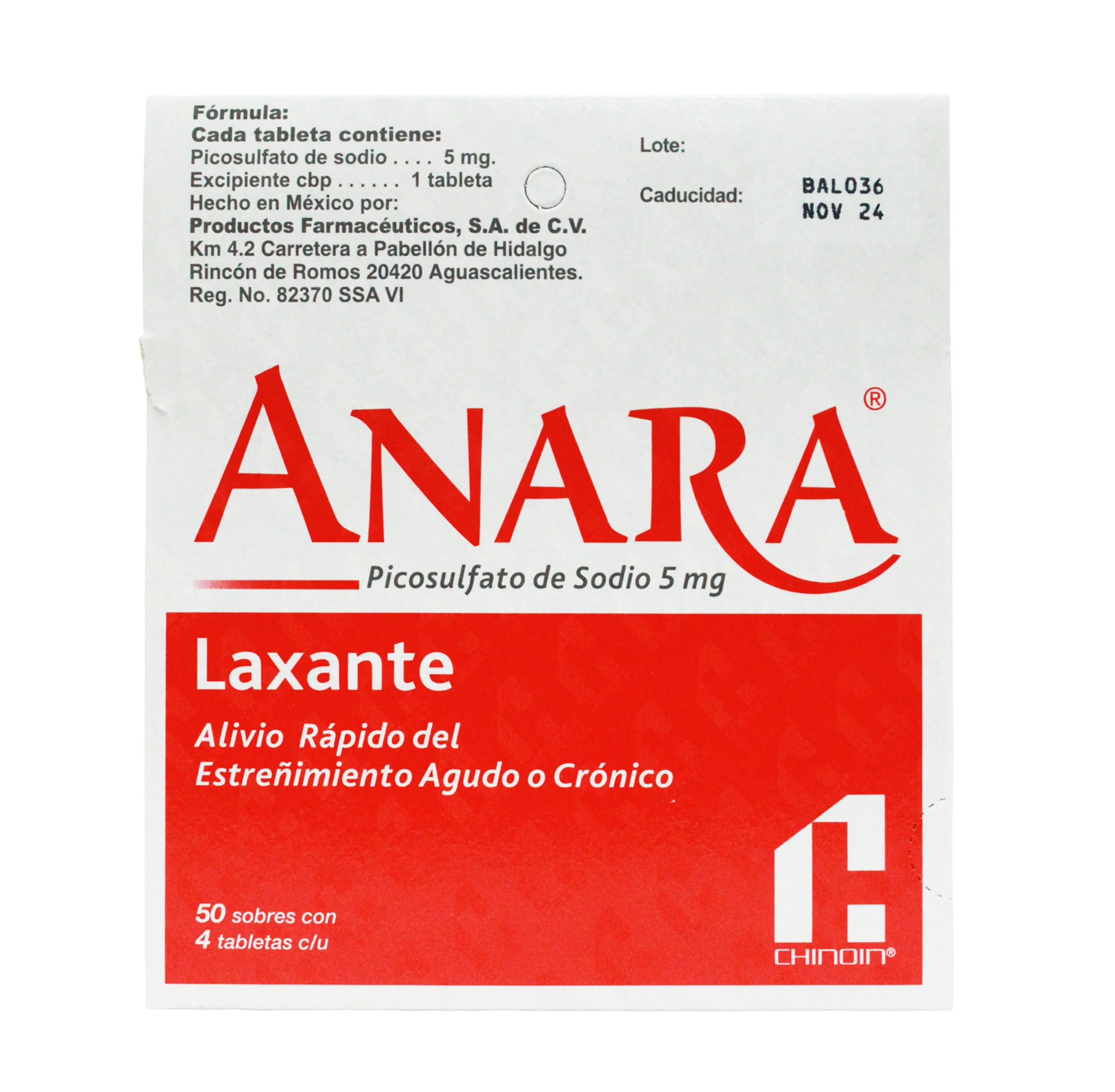 Anara 5Mg Picosulfato X Tableta - Image 3
