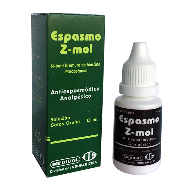 Espasmo Zmol Hioscina Paracetamol Gotas X 15Ml