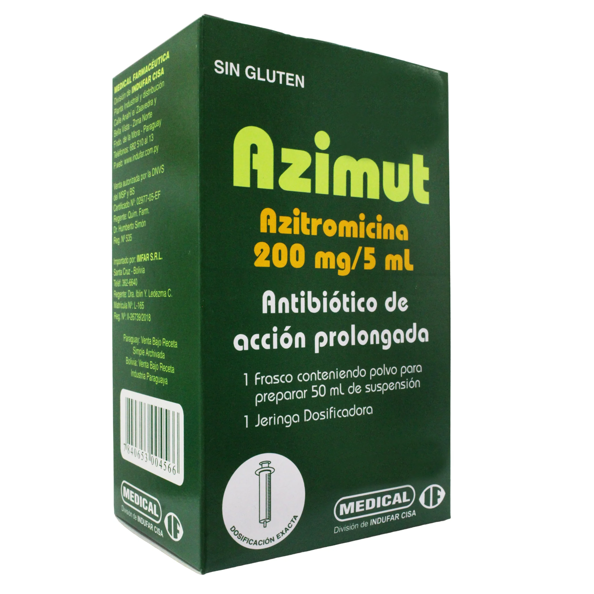 Azimut 200Mg 5Ml Susp X 50Ml Azitromicina - Image 2