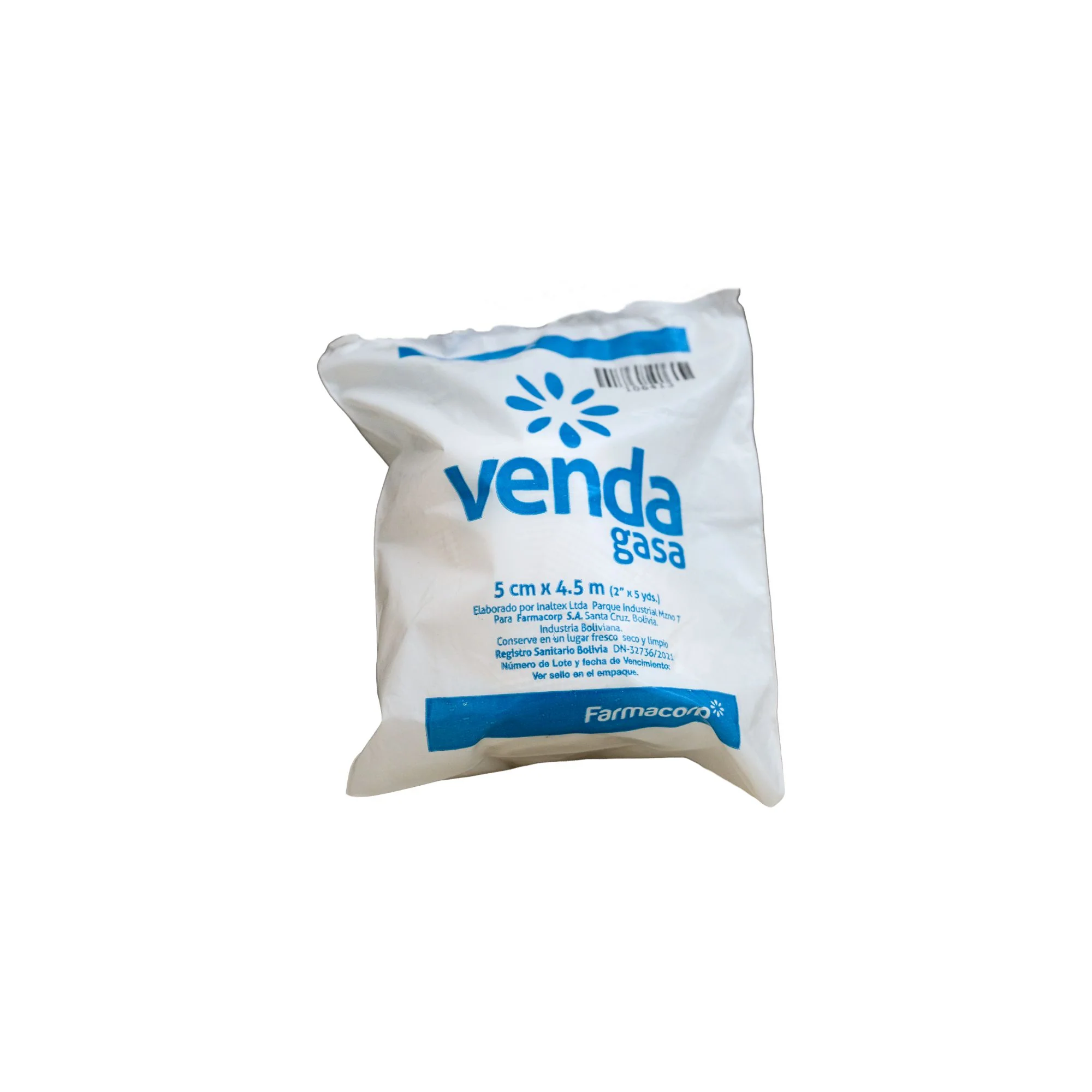 Venda Gasa Farmacorp 5Cmx4.5M X Unidad