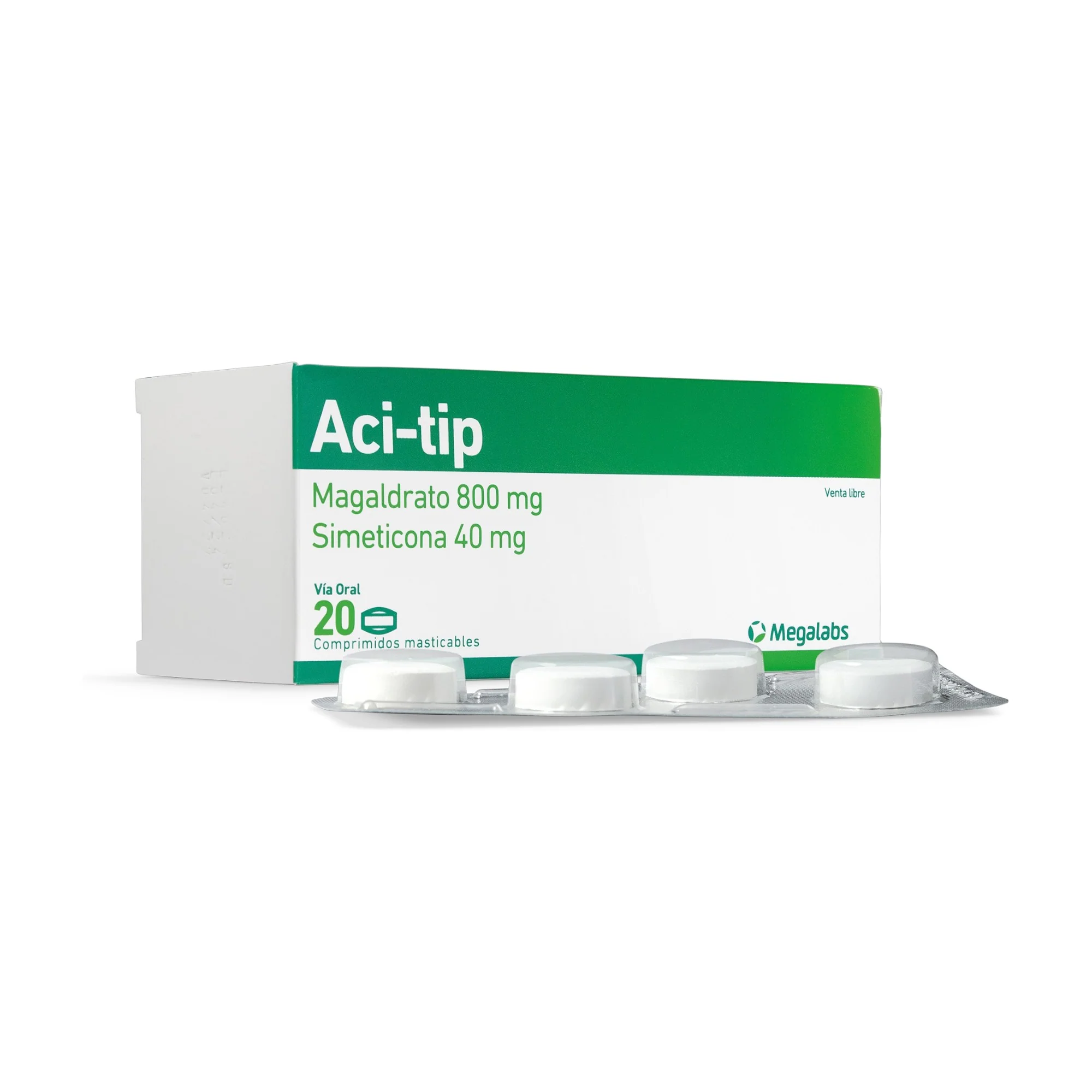 Aci Tip Magaldrato Simeticona X Comprimido