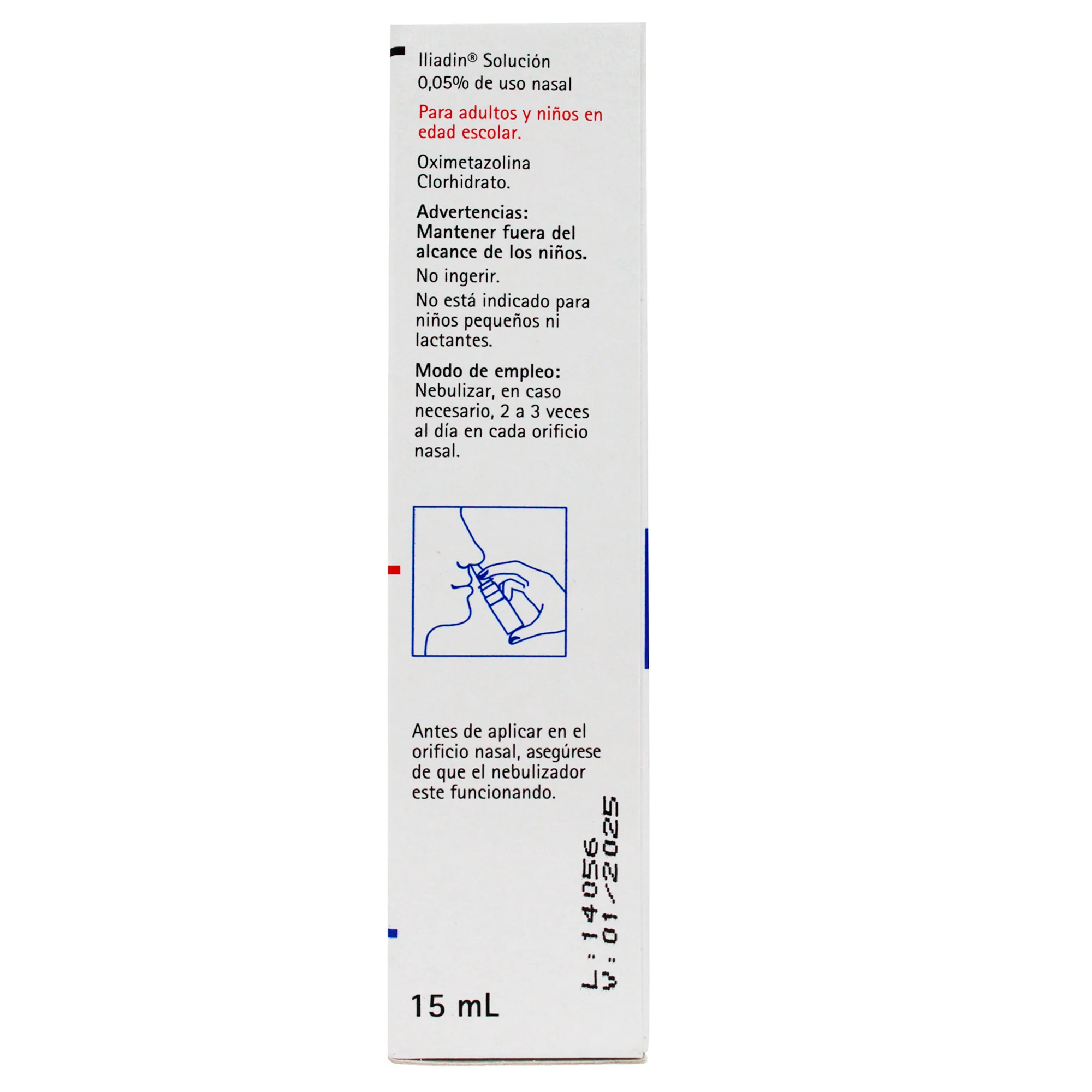Iliadin Adulto 0.0005 Oximetazolina X 15Ml - Image 3