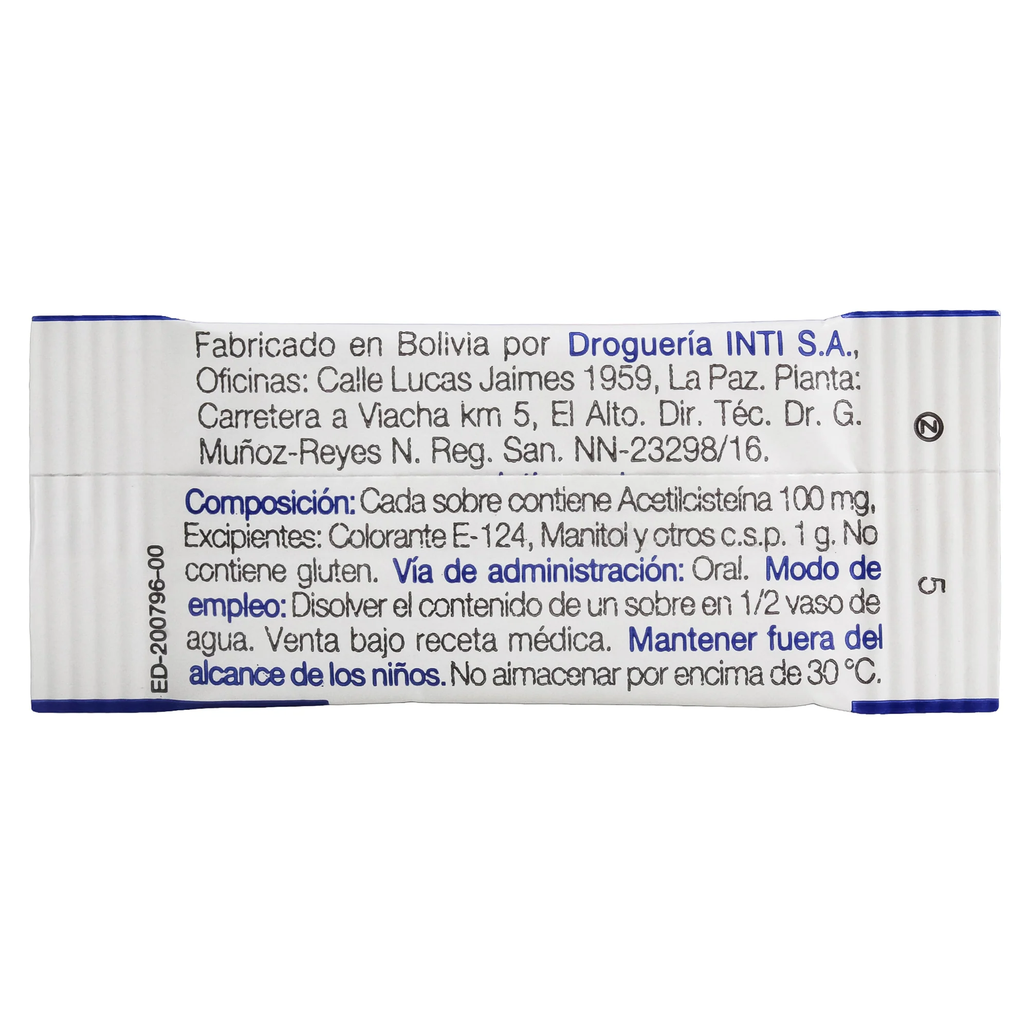 Muxatil 100 Acetilcisteina 100Mg X Sobre - Image 6