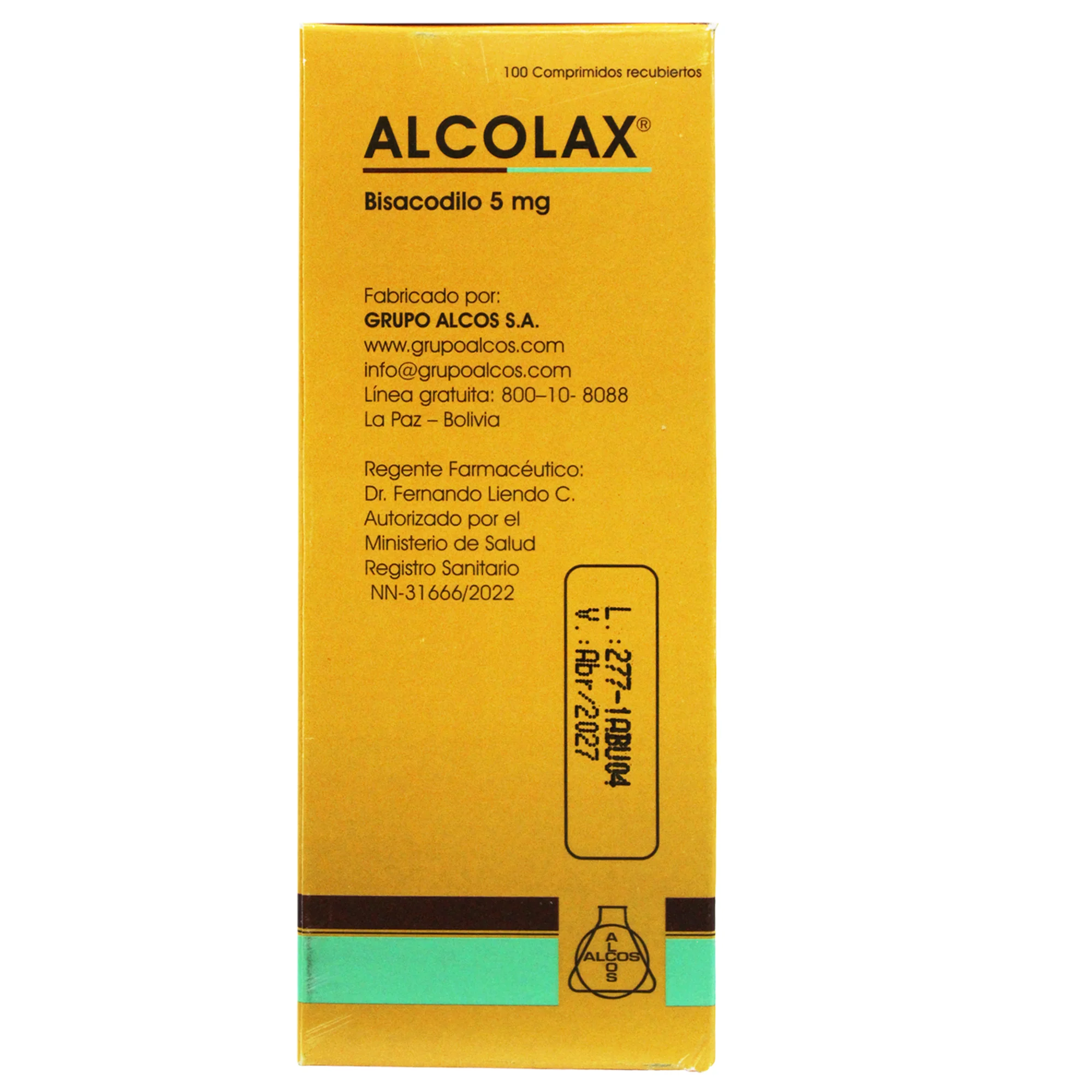 Alcolax 5Mg Bisacodilo X Tableta - Image 3