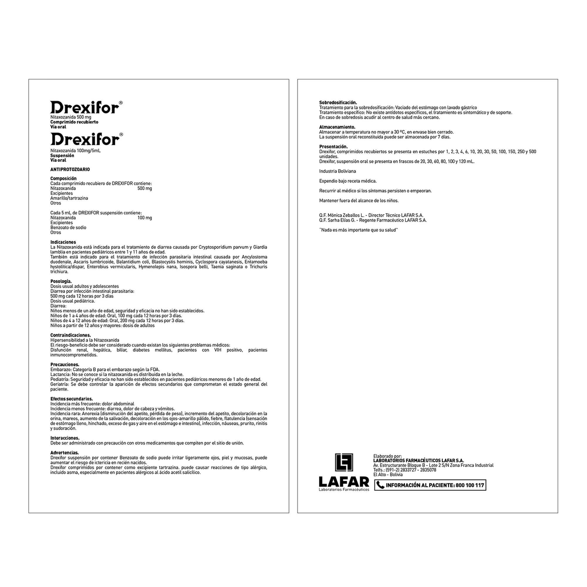 Drexifor 100Mg 5Ml Susp X 60Ml Nitazoxanida - Image 3