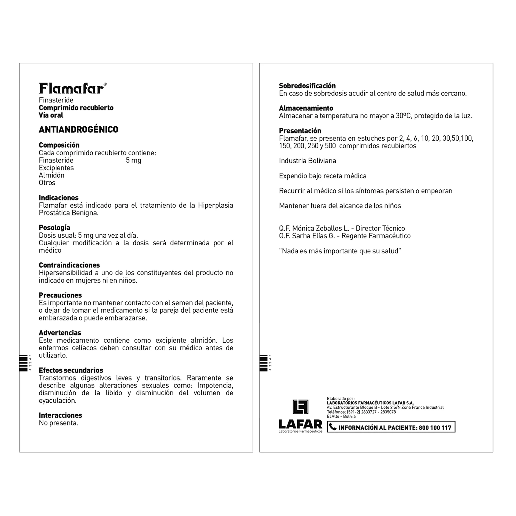 Flamafar 5Mg Finasteride X Tableta - Image 3