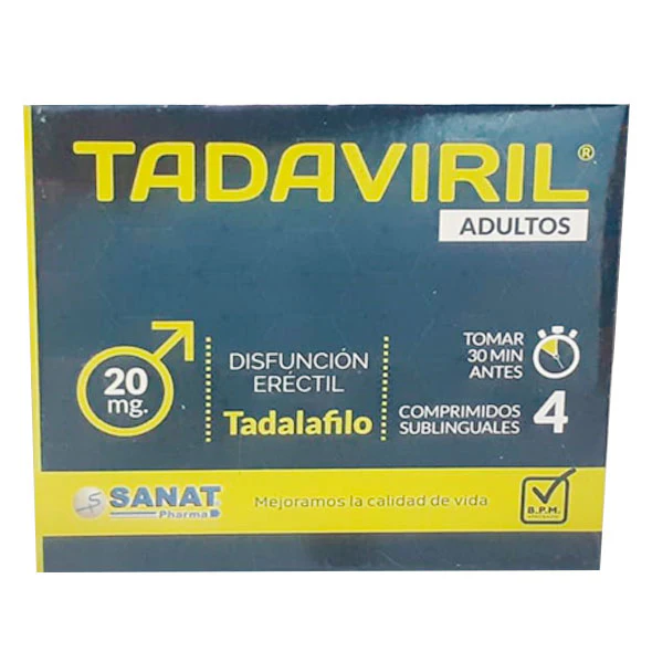 Tadaviril Tadalafilo 20Mg X Tableta