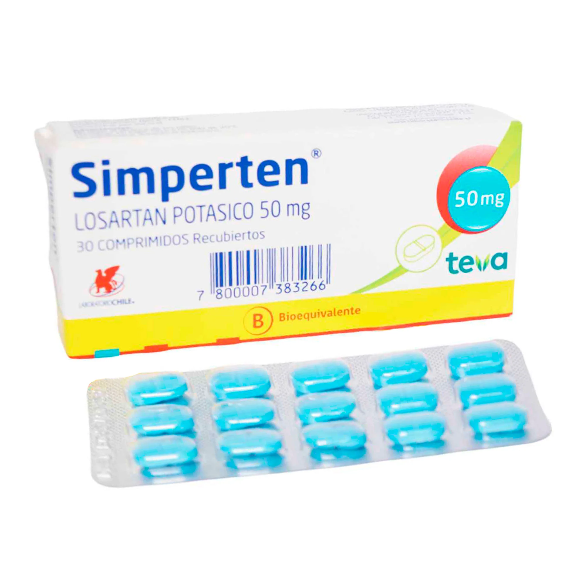 Simperten Losartan Potasico 50Mg X Tableta