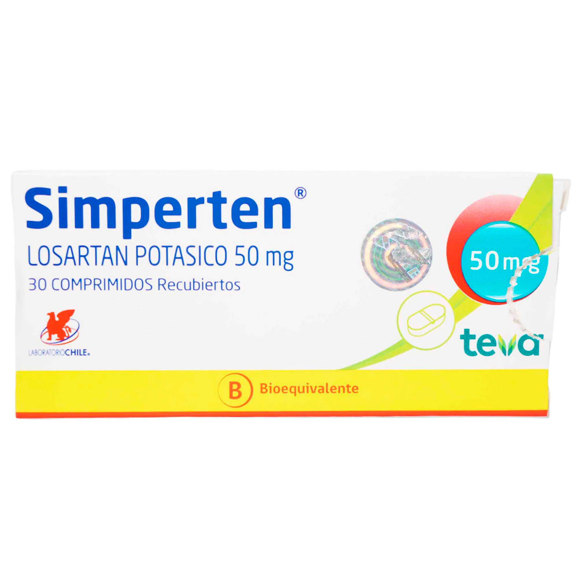 Simperten Losartan Potasico 50Mg X Tableta - Image 2