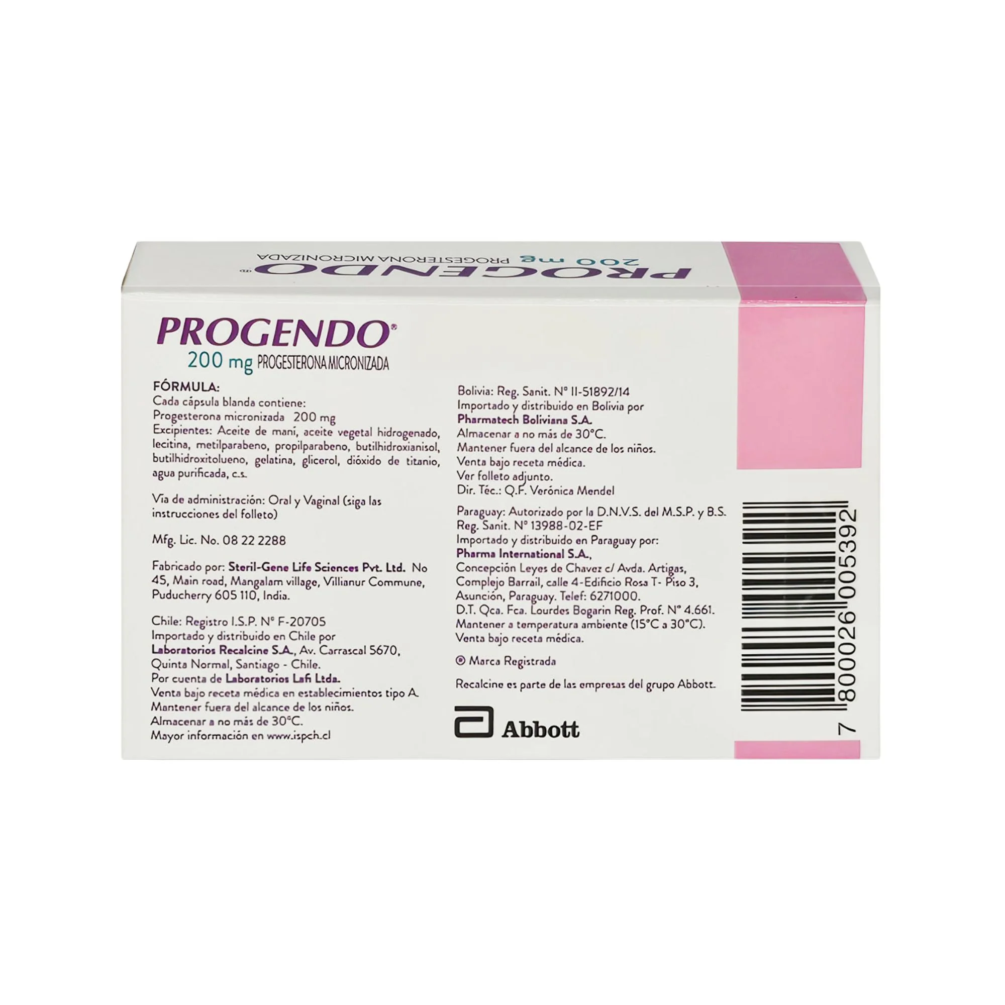 Progendo Progesterona 200Mg X Cápsula - Image 2
