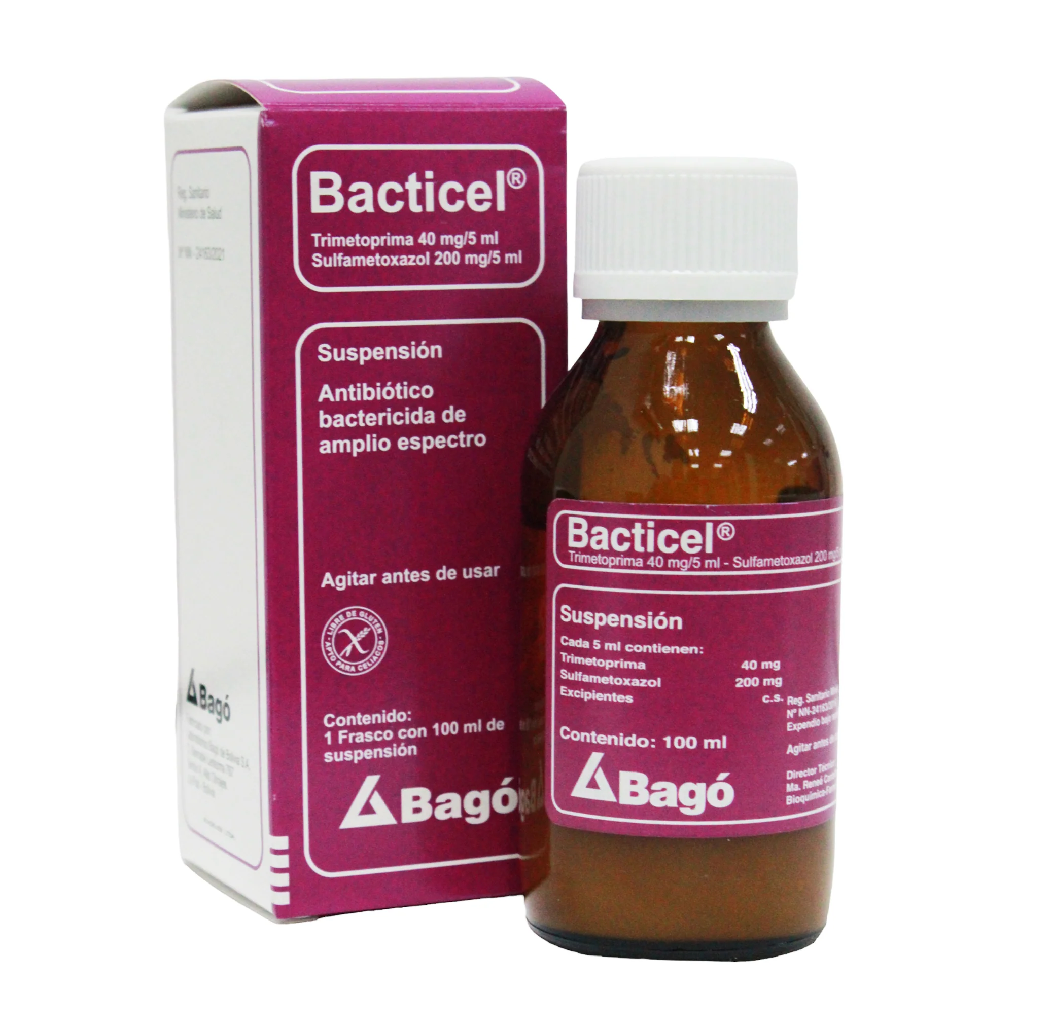 Bacticel Susp X 100Ml Sulfametoxazol Trimetoprim - Image 4