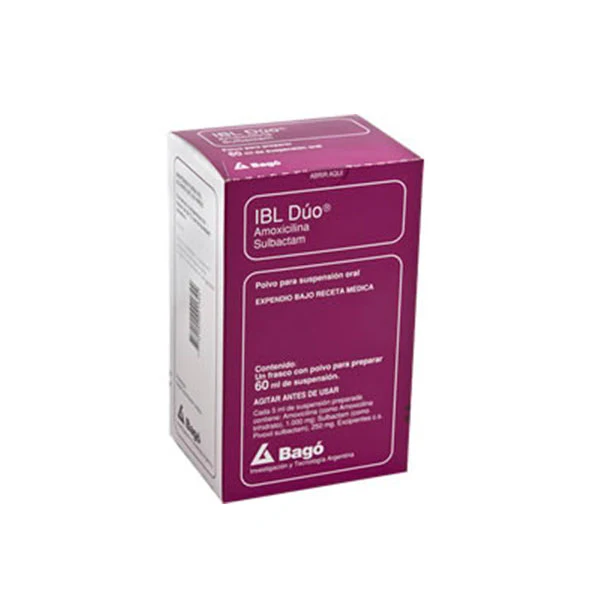 Ibl Duo 1000 250Mg Susp X 60Ml Amoxicili Sulbactam