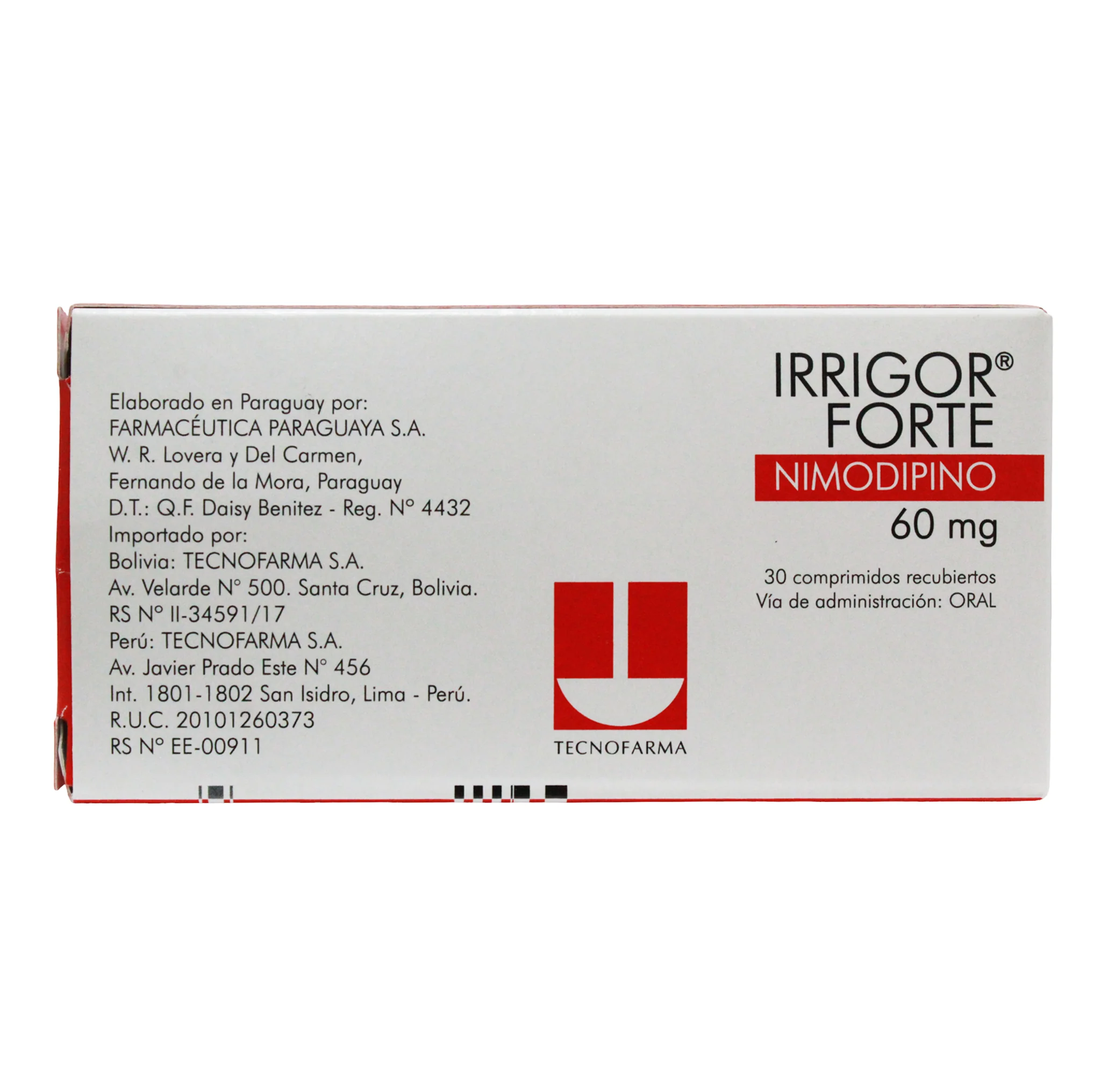Irrigor Forte 60Mg Nimodipino X Tableta - Image 4
