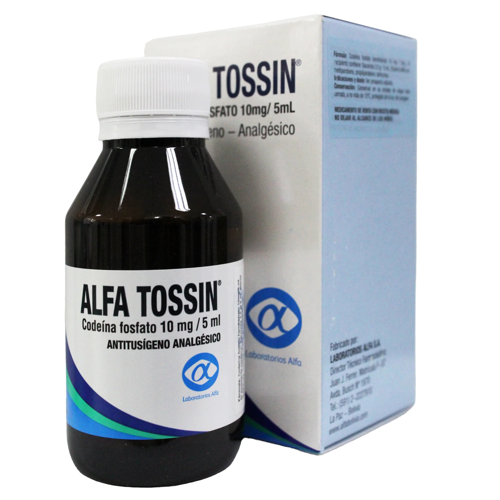 Alfa Tossin 10Mg 5Ml Jbe X 100Ml Codeina - Image 3