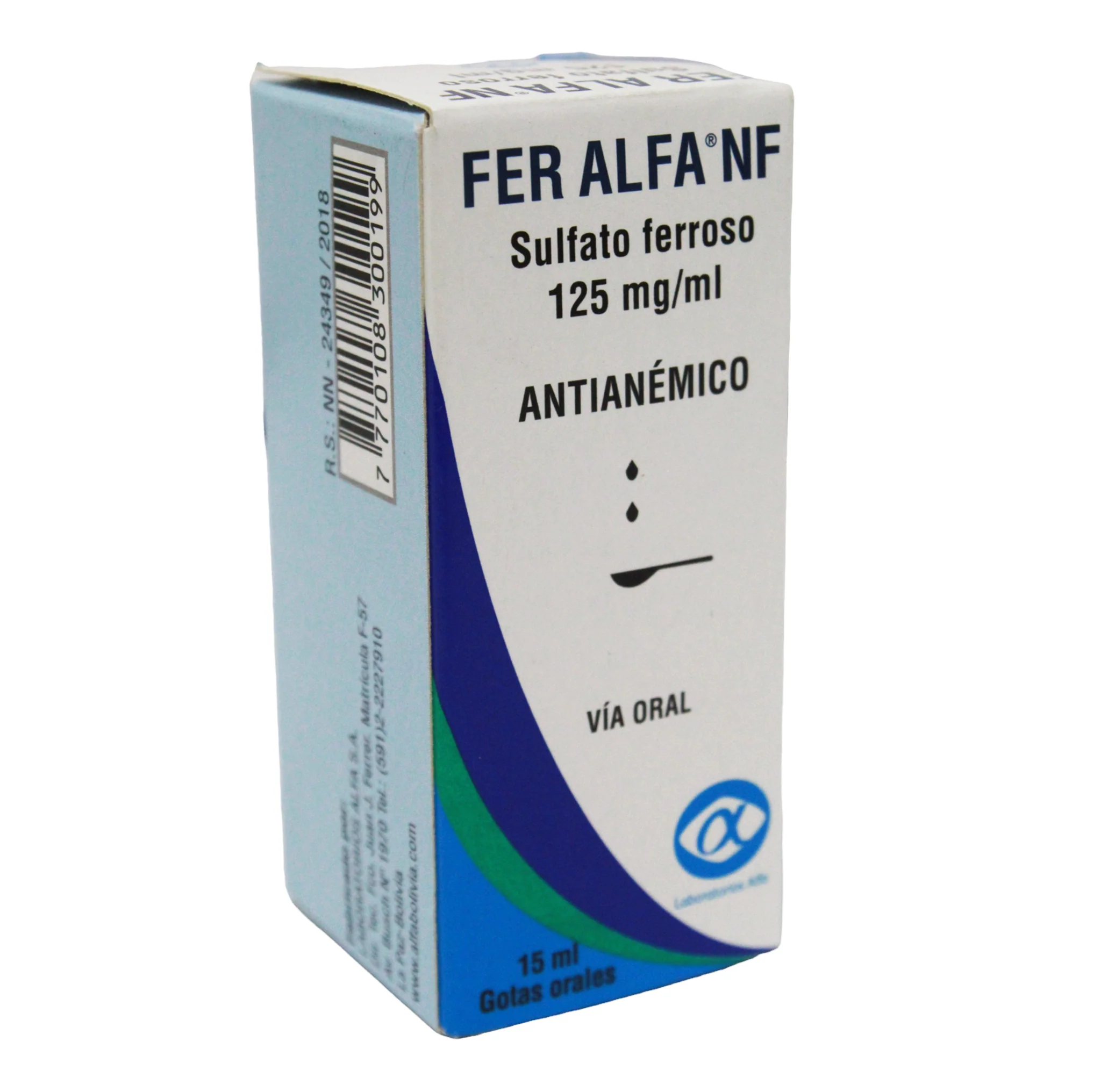 Fer Alfa Nf 125Mg Gotas X 15Ml Sulfato Ferroso - Image 2