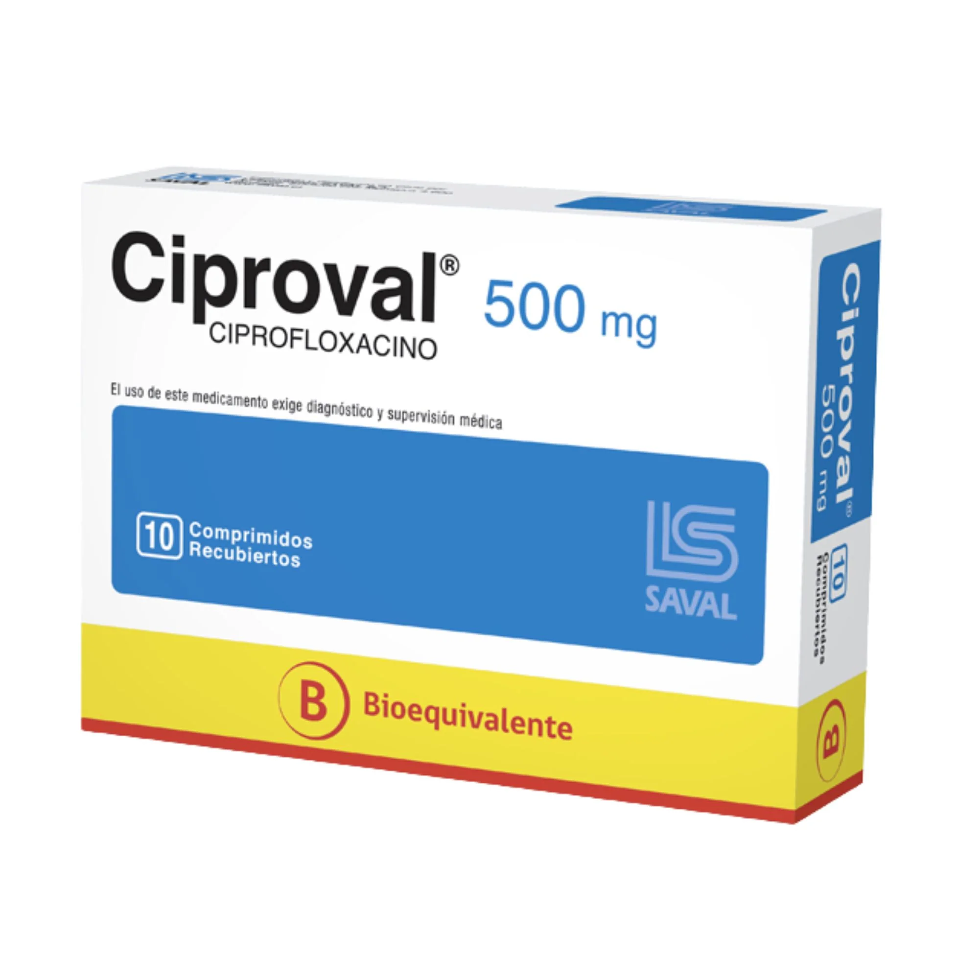 Ciproval 500Mg Ciprofloxacina X Comprimido