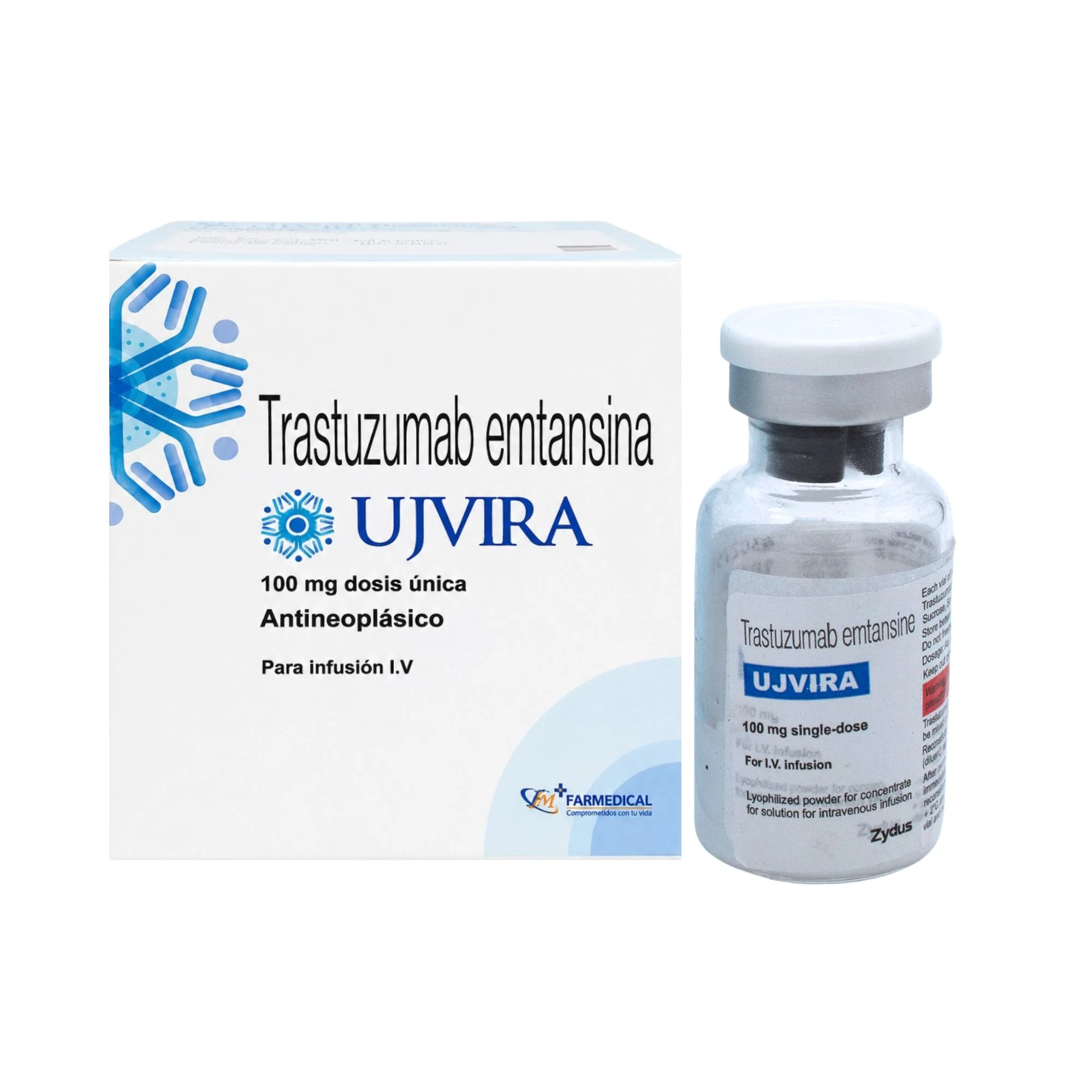Uvjira 100Mg Trastuzumab Emtansina Iv Frio X Ampolla