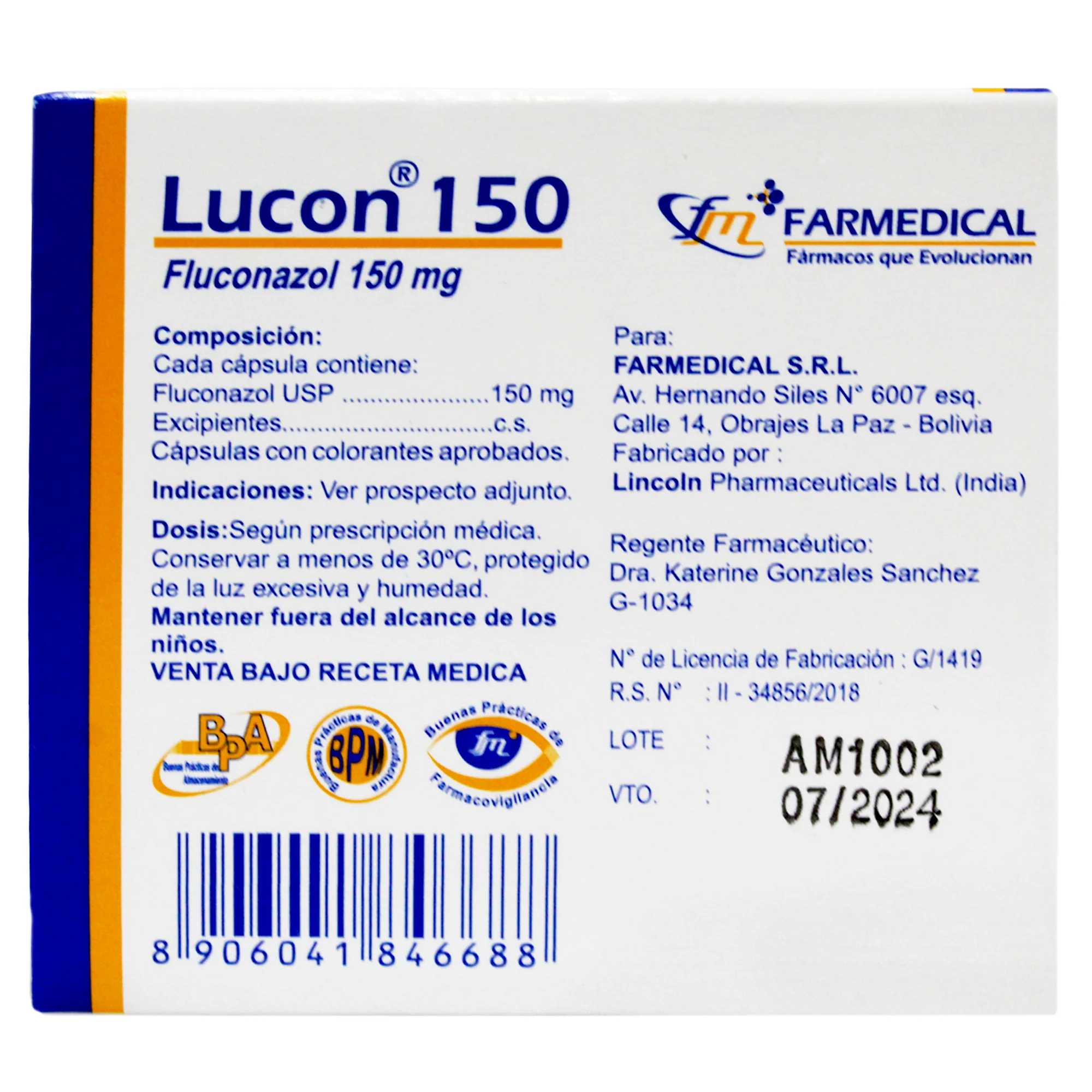 Lucon Fluconazol 150Mg X Capsula - Image 3
