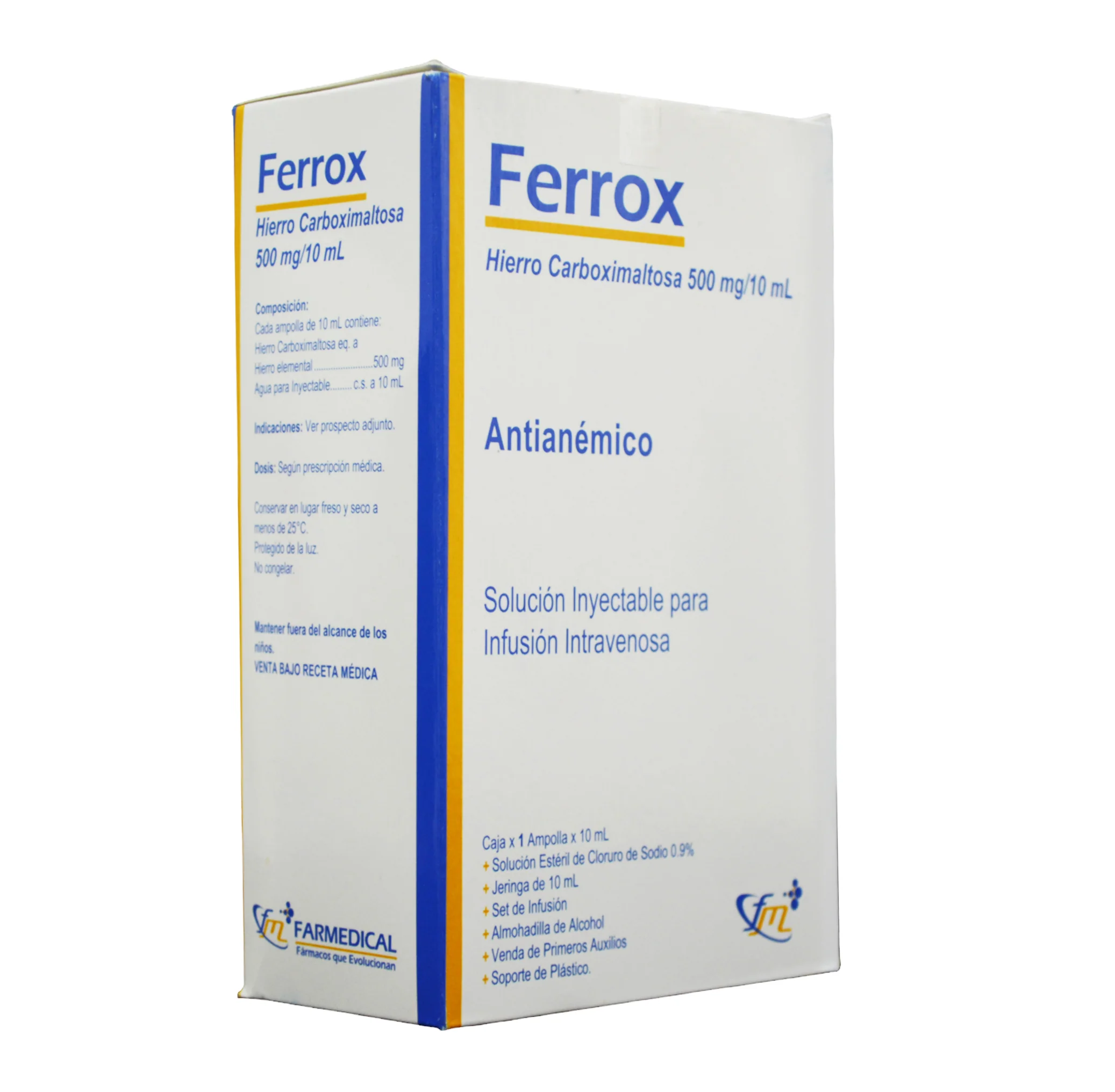Ferrox 500Mg Hierro Carboximal Iv X 10Ml / Ampolla - Image 2