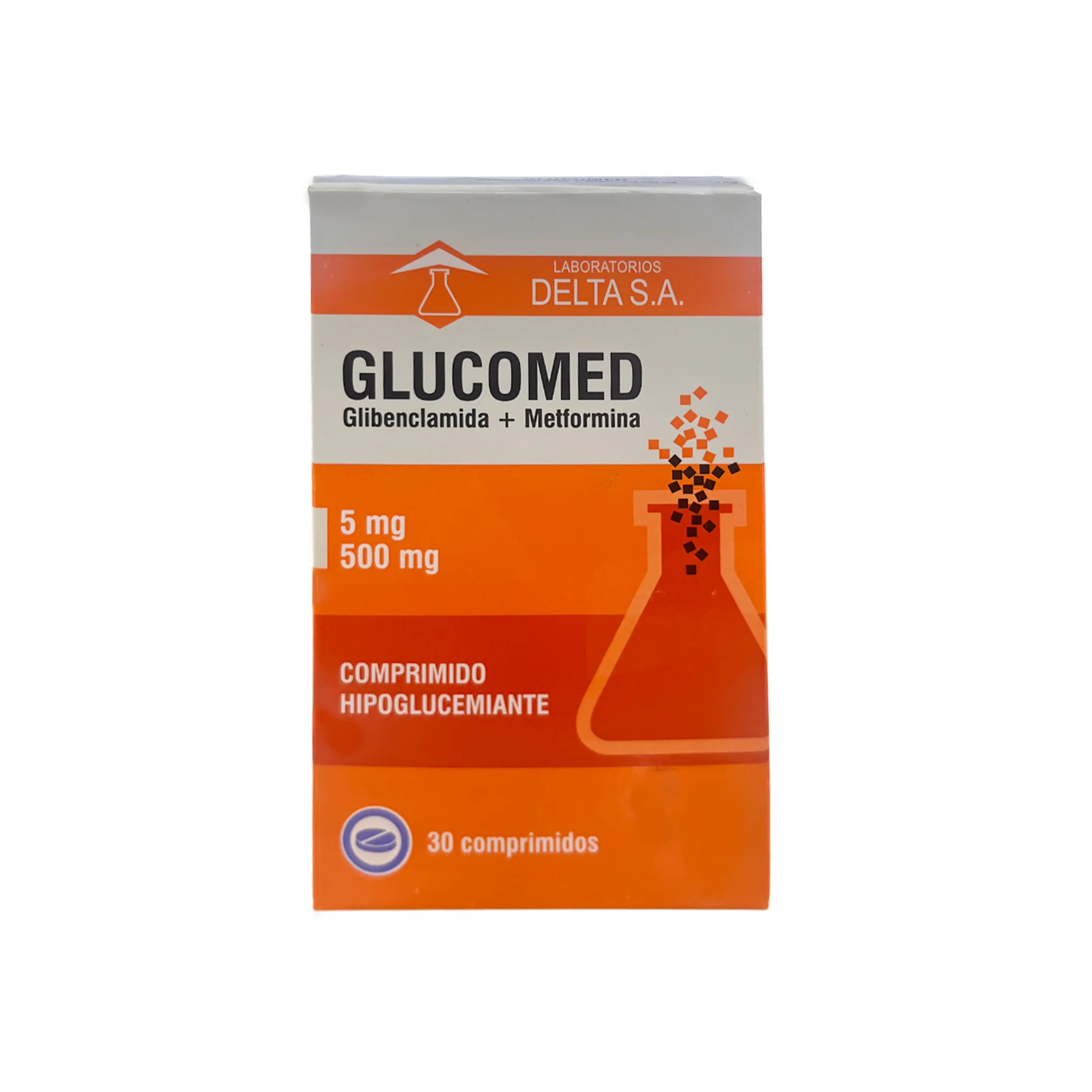 Glucomed Metformina /Glibenclamida 500 / 5Mg X Comprimido - Image 2