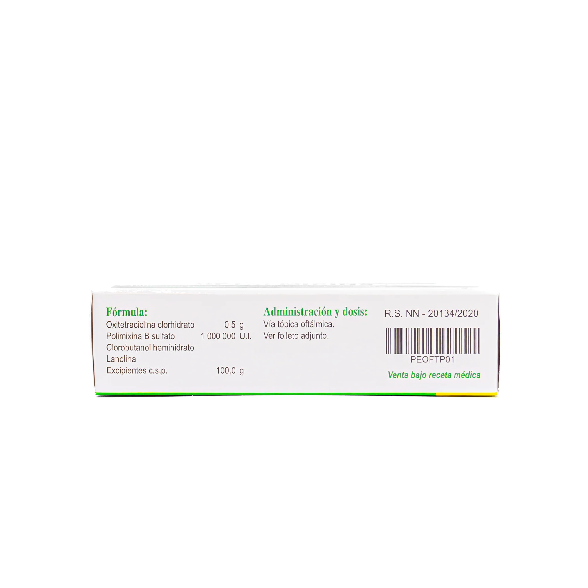 Oftalmicina Oxitetraciclina 0.5 Y Polimixina B 1000000Ui X 5G - Image 2