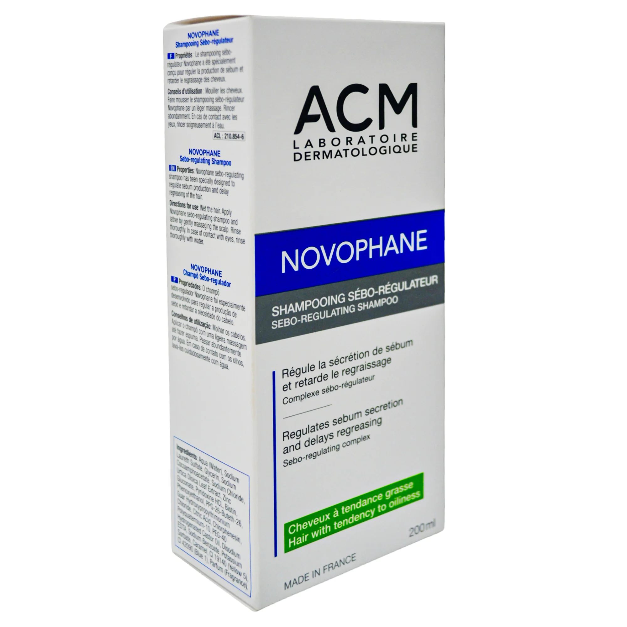 Acm Novophane Shampoo Seborregulador X 200Ml - Image 4