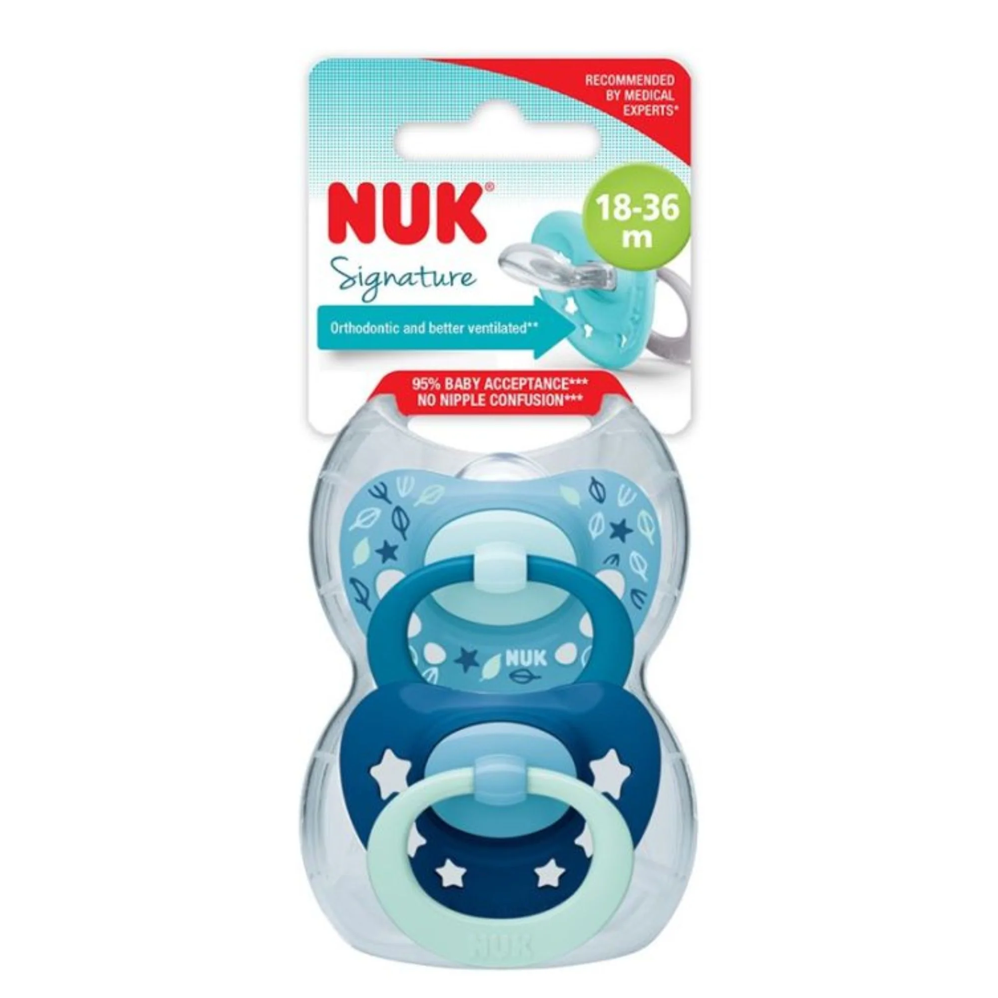 Chupete Signature Nuk Celeste 18-36M X 2 Unidades - Image 2