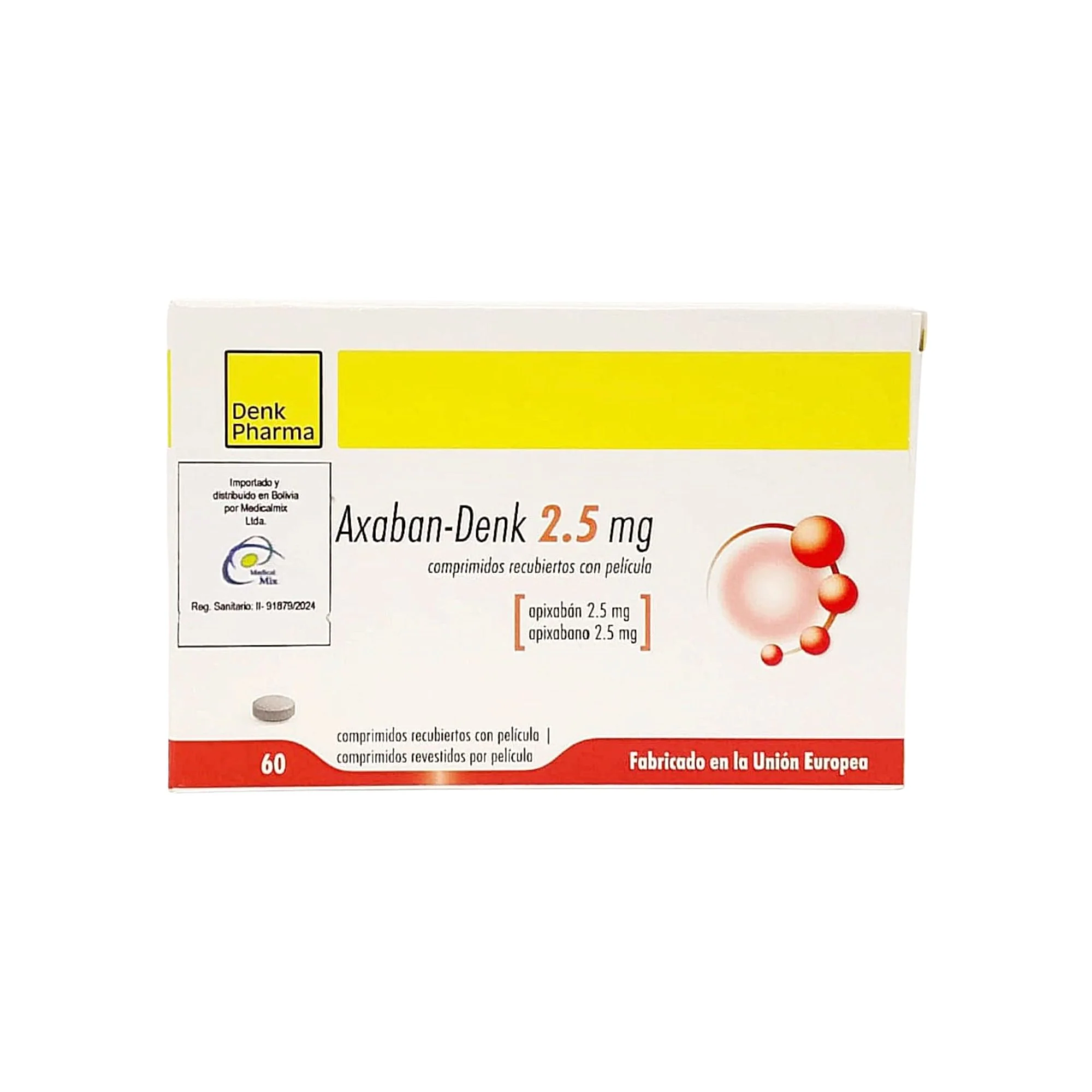 Axaban-Denk 2.5Mg Apixaban X Comprimido