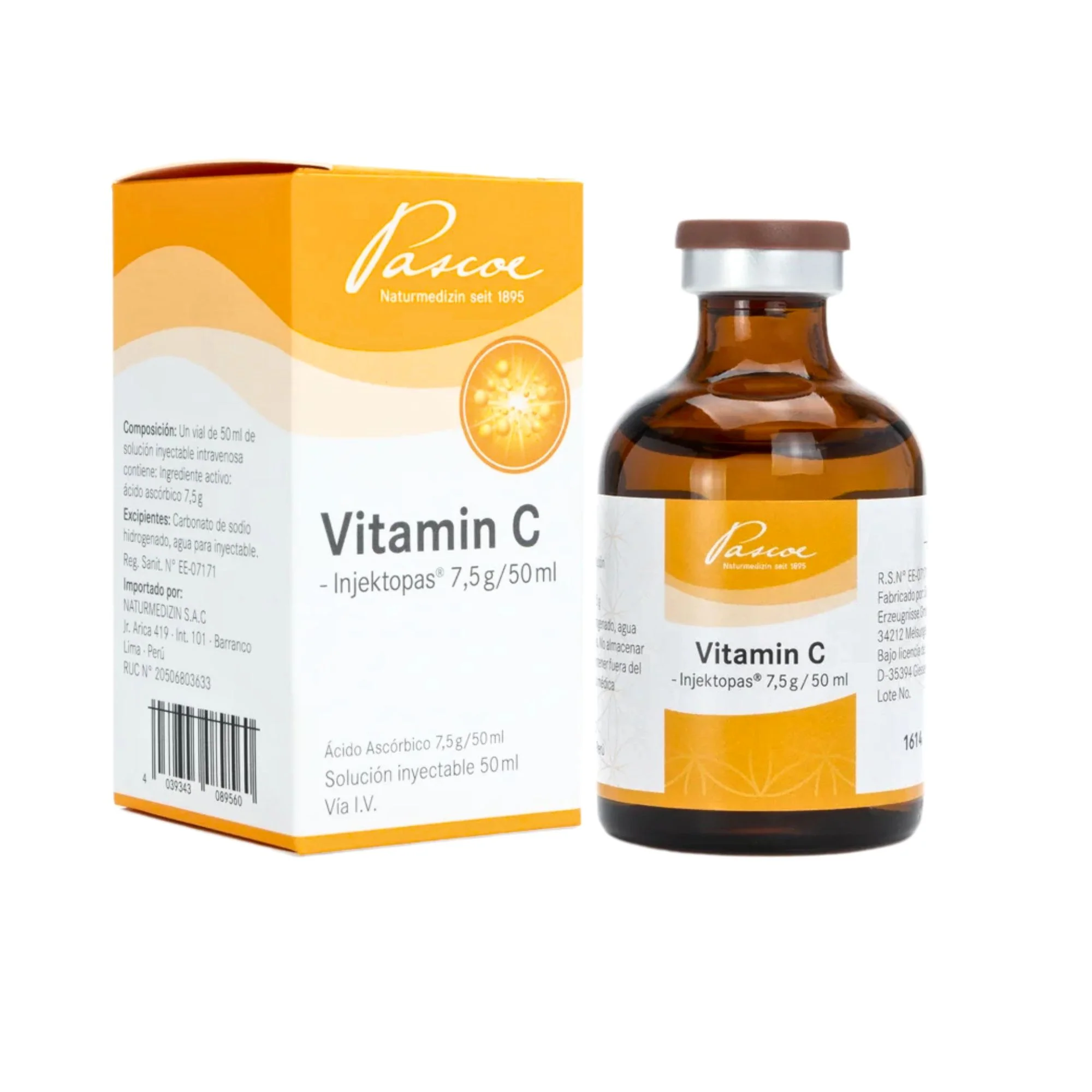 Vitamin C Injektopas 7.5G / 50Ml Iv X Ampolla