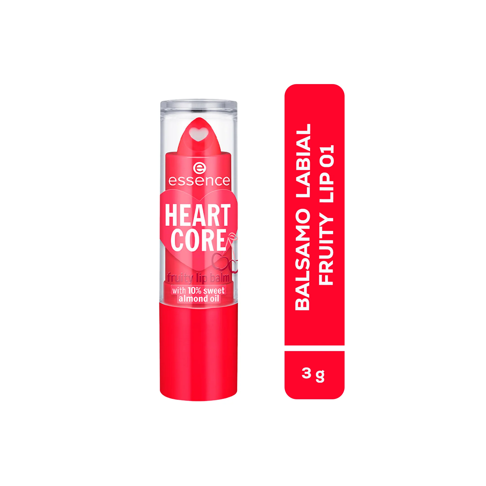 Bálsamo Labial Essence Heart Core Fruity 01