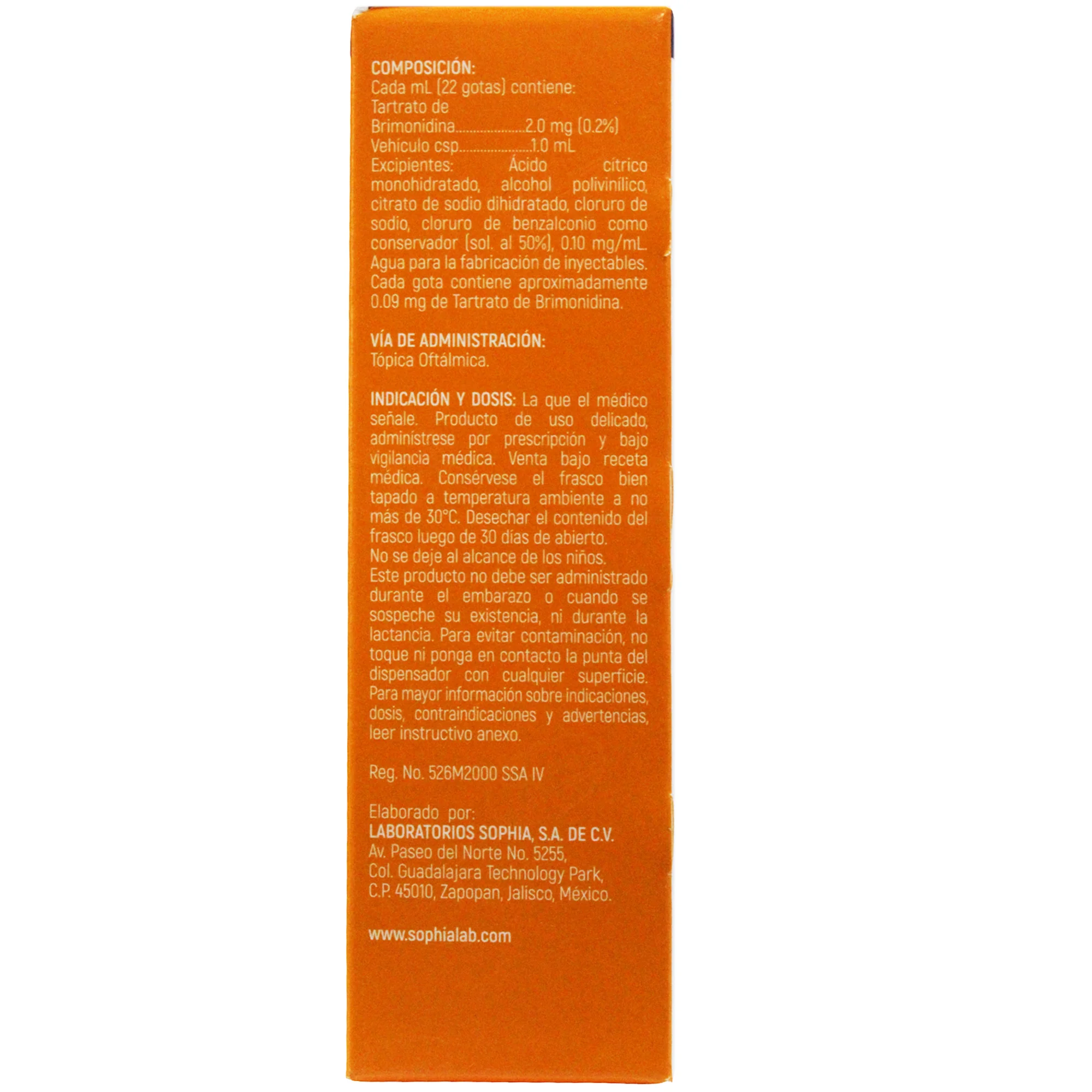 Agglad Ofteno 0.2% Colirio X 5Ml Brimonidina - Image 3