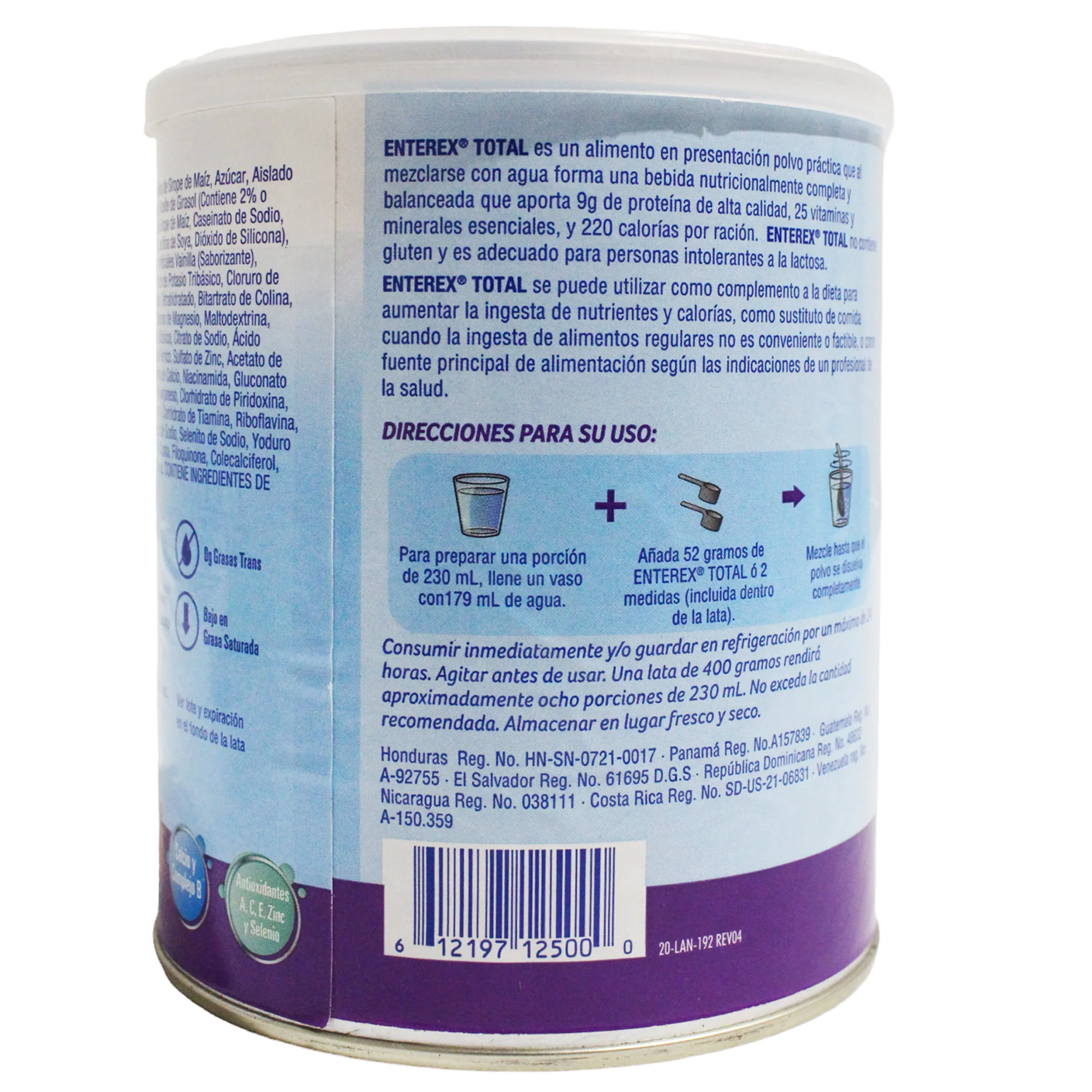 Enterex Total Vainilla Suplemento Alimenticio X 400G - Image 2