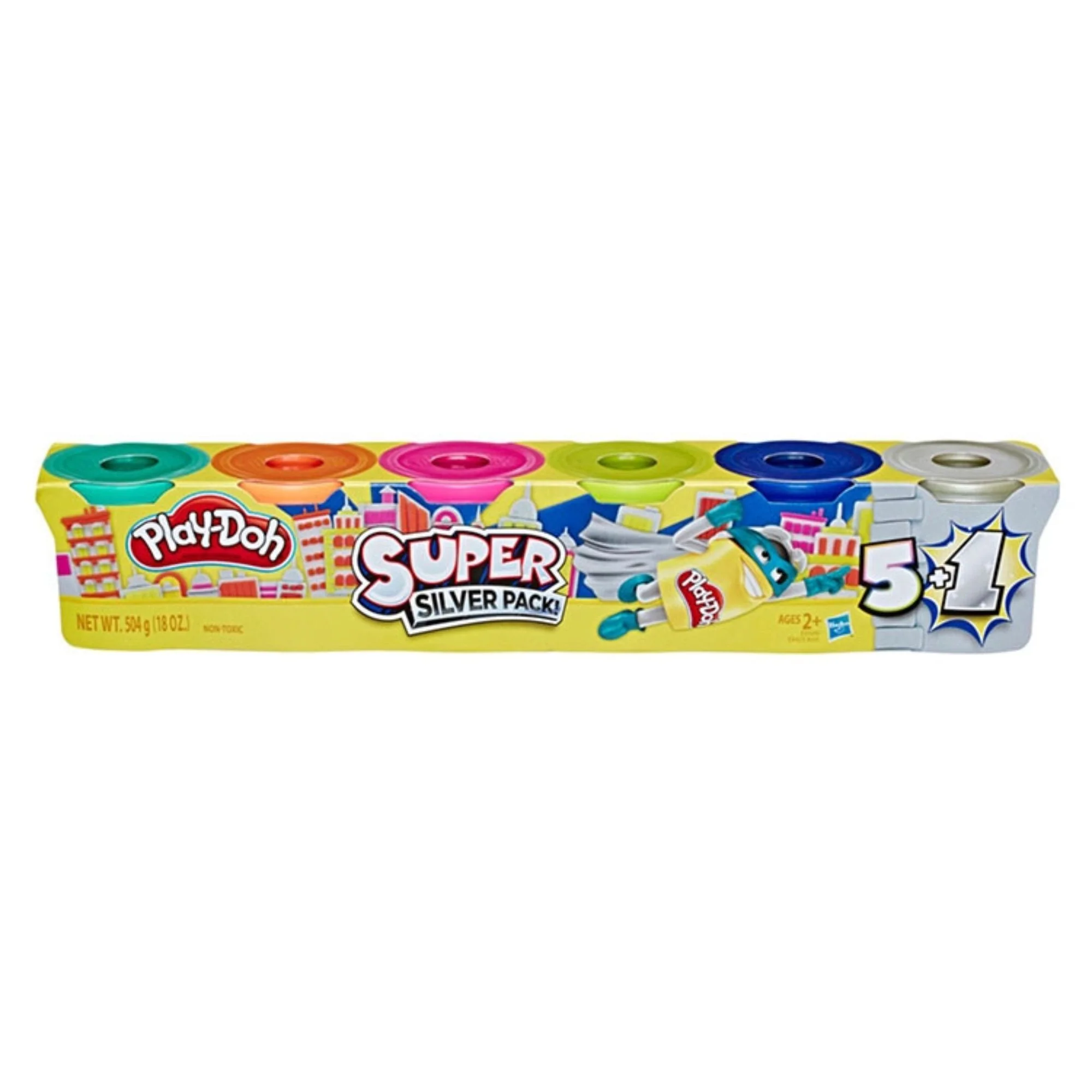 Bote De Plastilina Playdoh Super Silver And Gold 2+ X 6 Unidades - Image 2