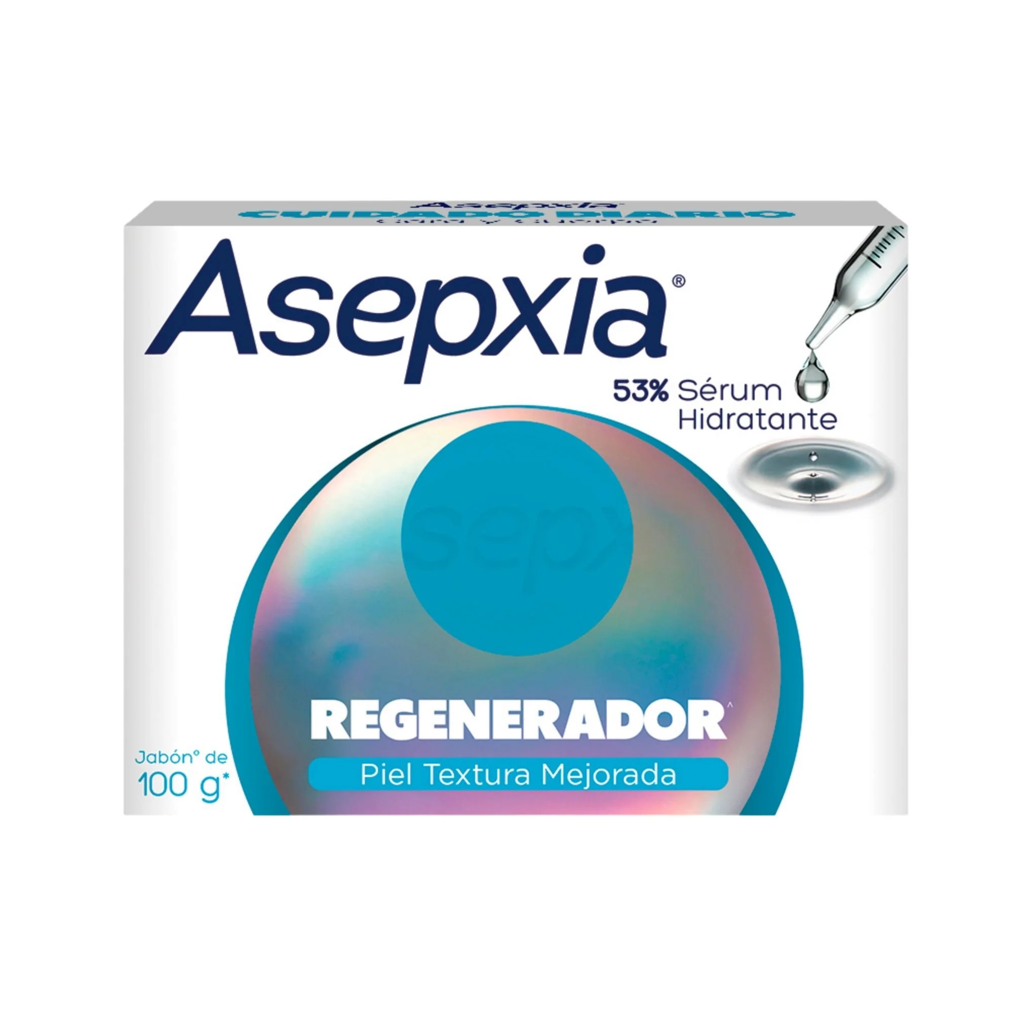 Jabón Asepxia 53% Serum Regenerador X 100G