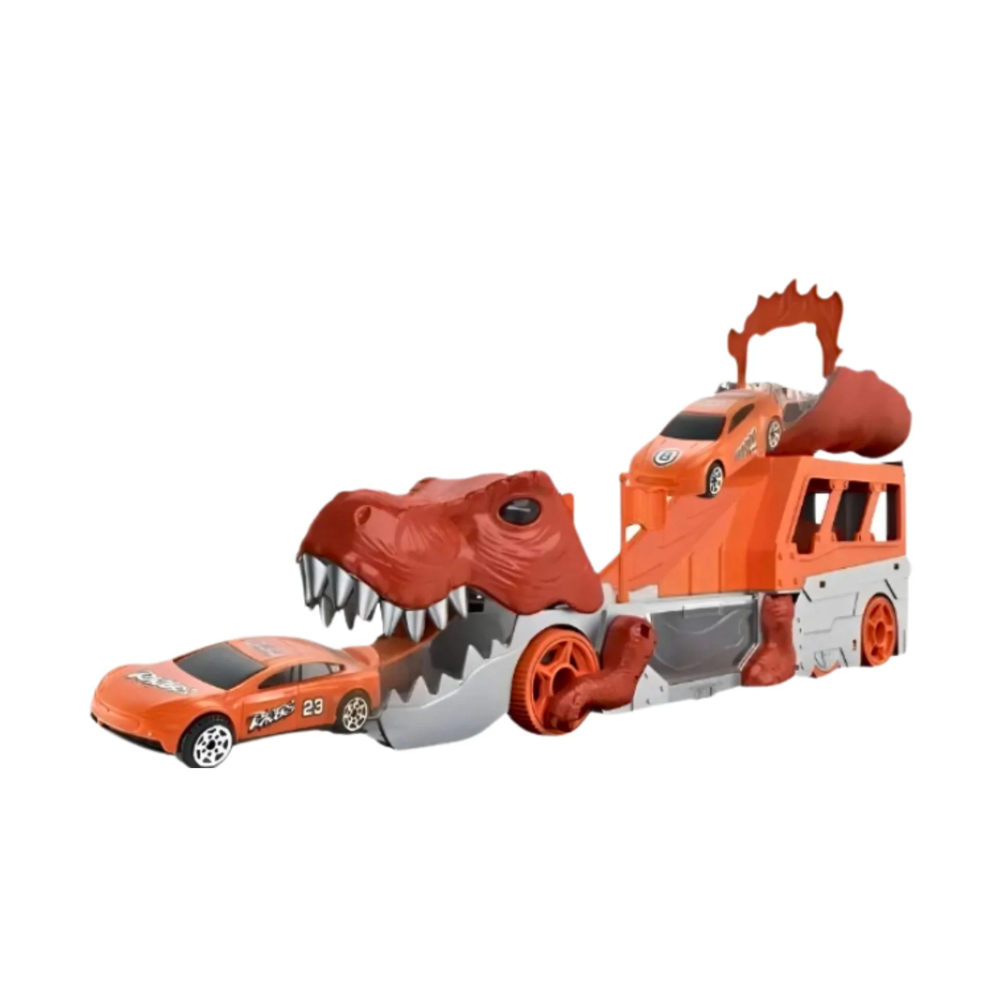 Vehículo Organizador De Dinosaurio Miniso Light Y Sound Naranja - Image 2