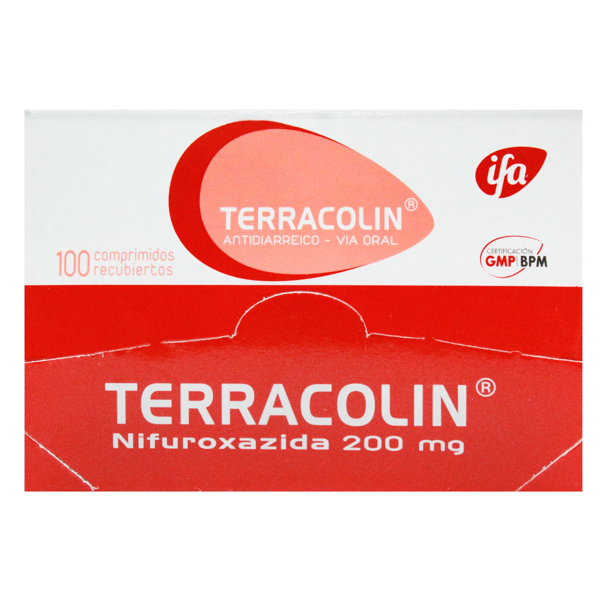 Terracolin 200Mg Nifuroxazida X Tableta