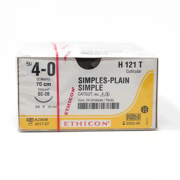 Catgut Simple Nro.4-0 Con Aguja De 26Mm X Pieza