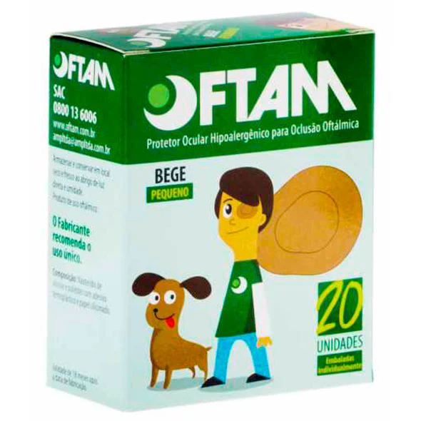 Oftam Protector Ocular X 20 Parches Pequeño Beige