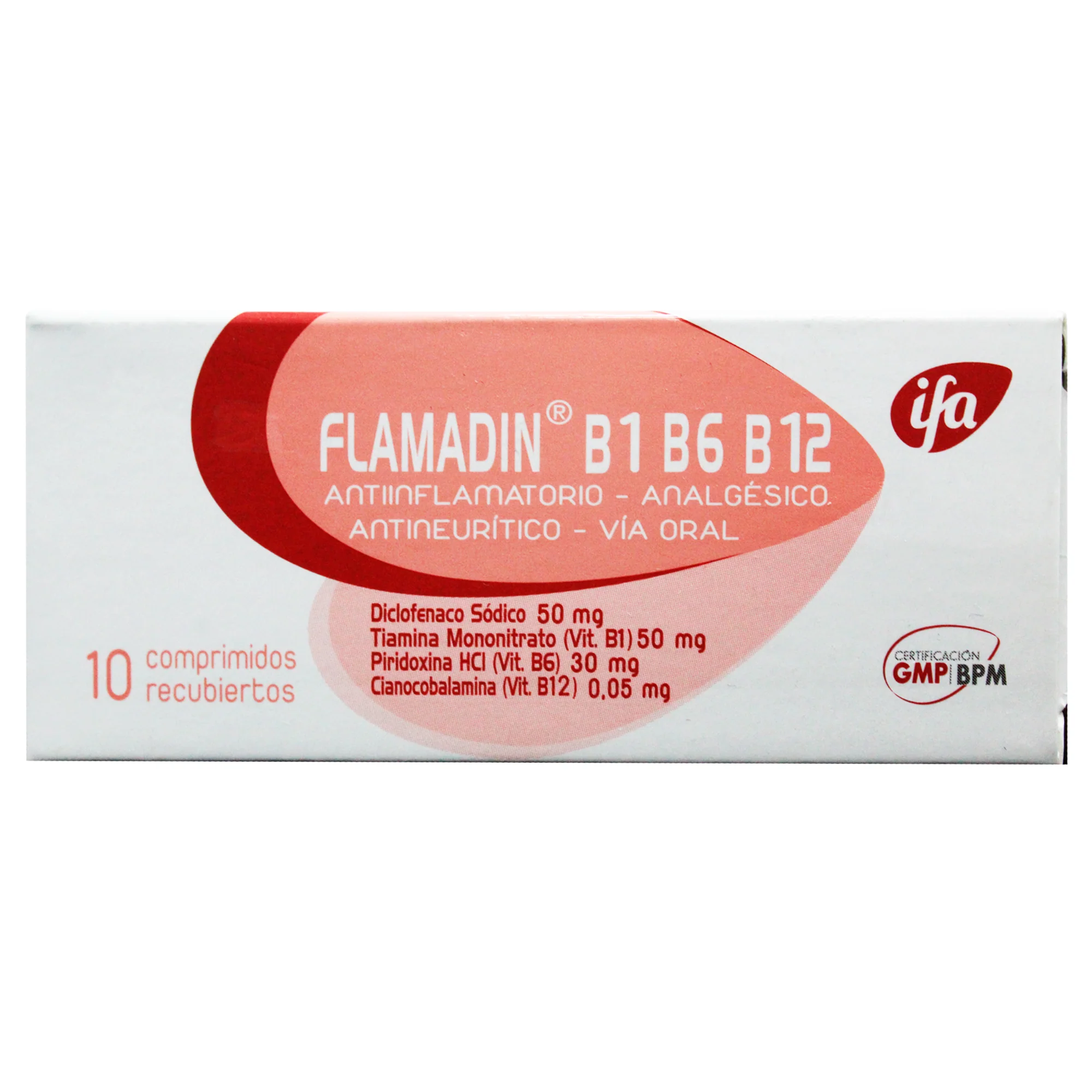 Flamadin B1 B6 B12 Diclofenaco 50Mg Y Vitamina B1 B6 B12 X Tableta