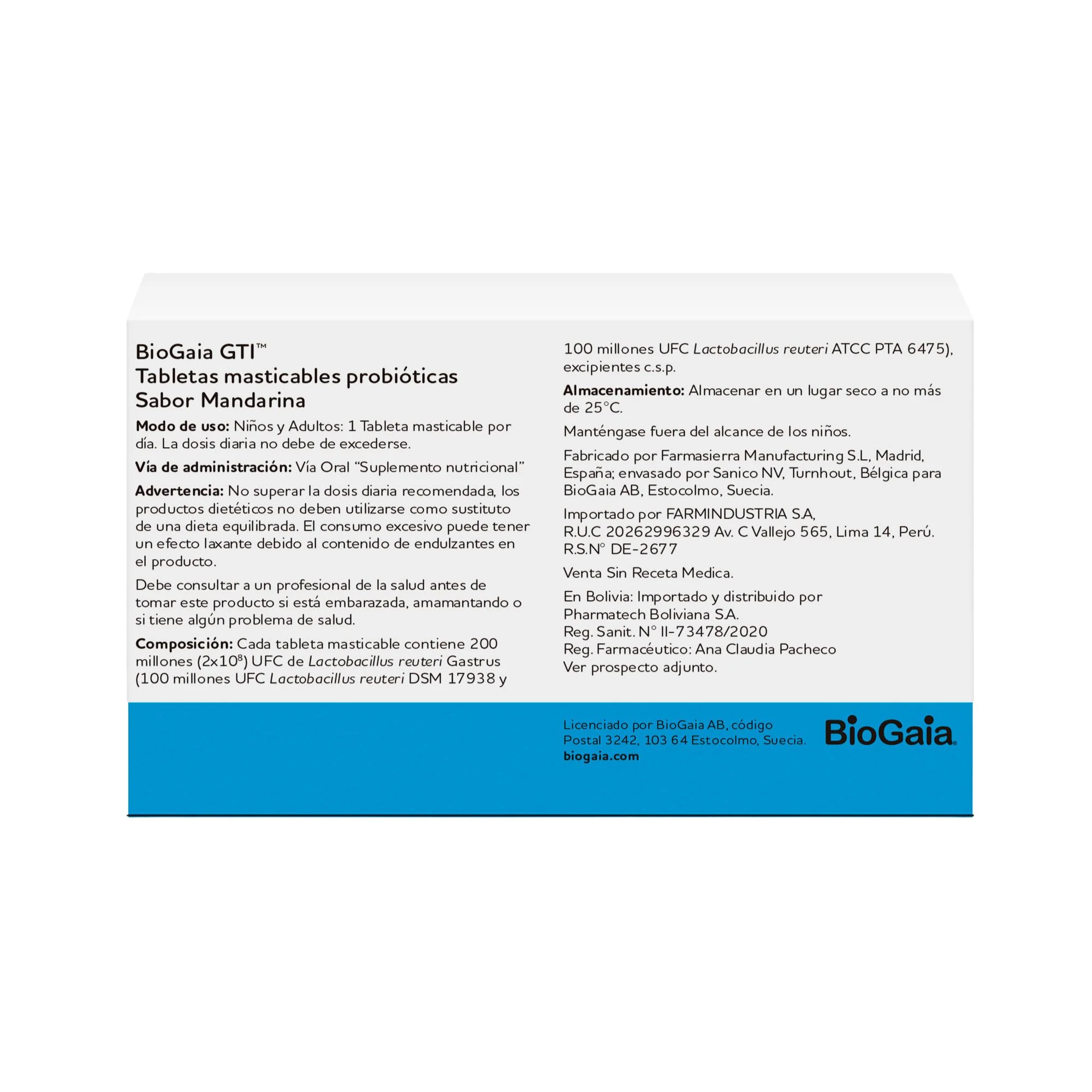 Biogaia Gti Lactobacillus 200Mill X Tableta Masticable - Image 2