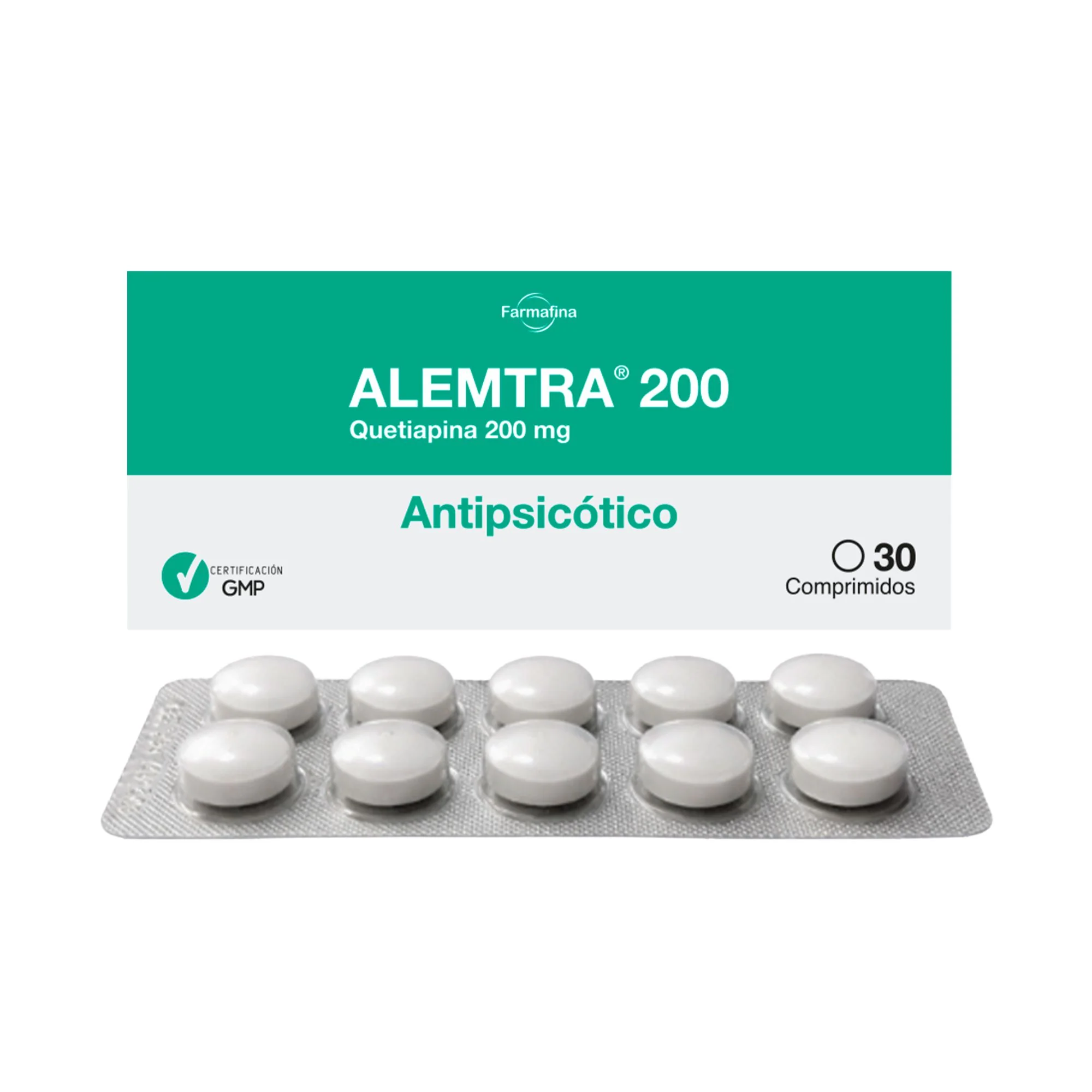 Alemtra 200Mg Quetiapina X Comprimido