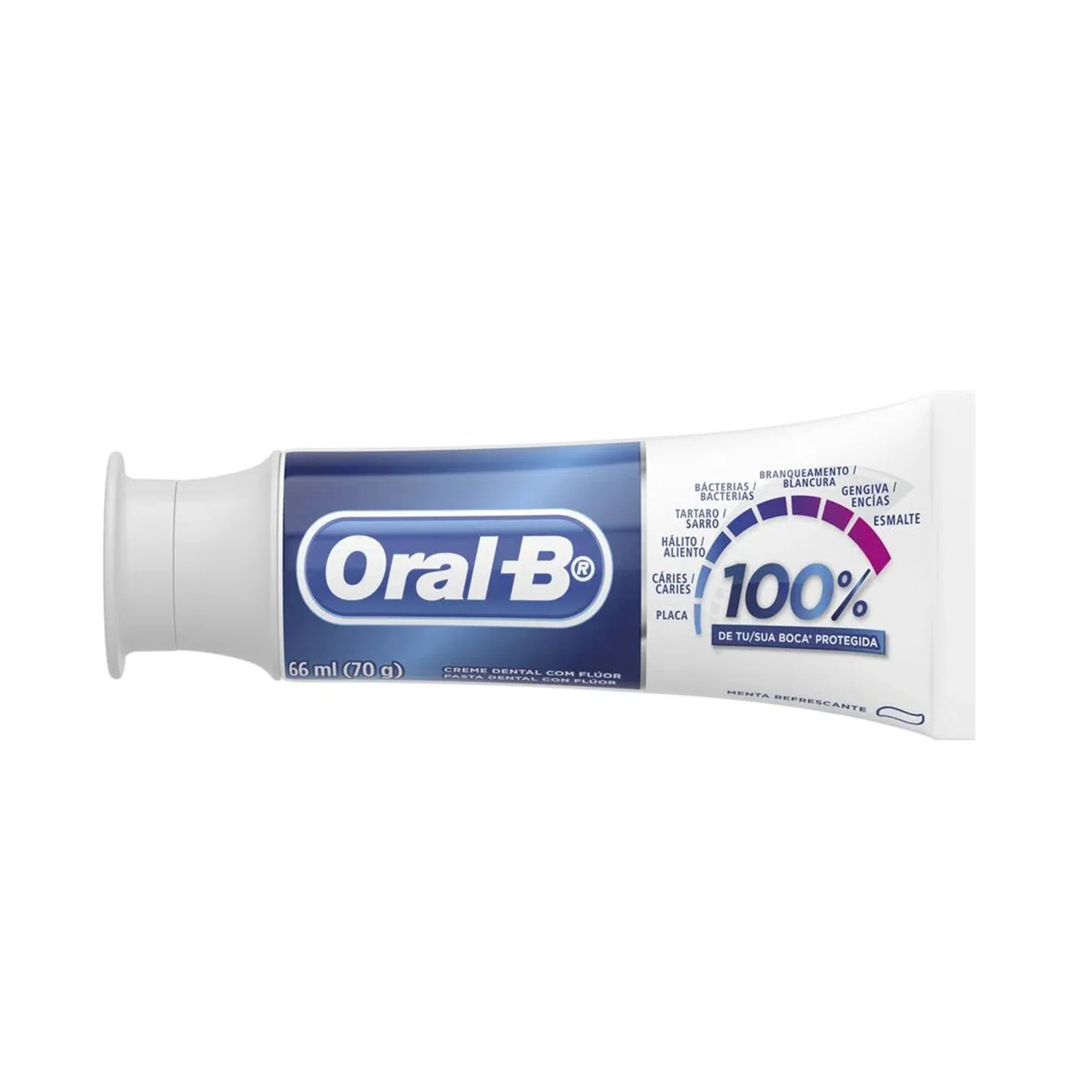 Oral B Pasta Dental 100% Menta Refrescante Con Fluor X 55Ml - Image 2