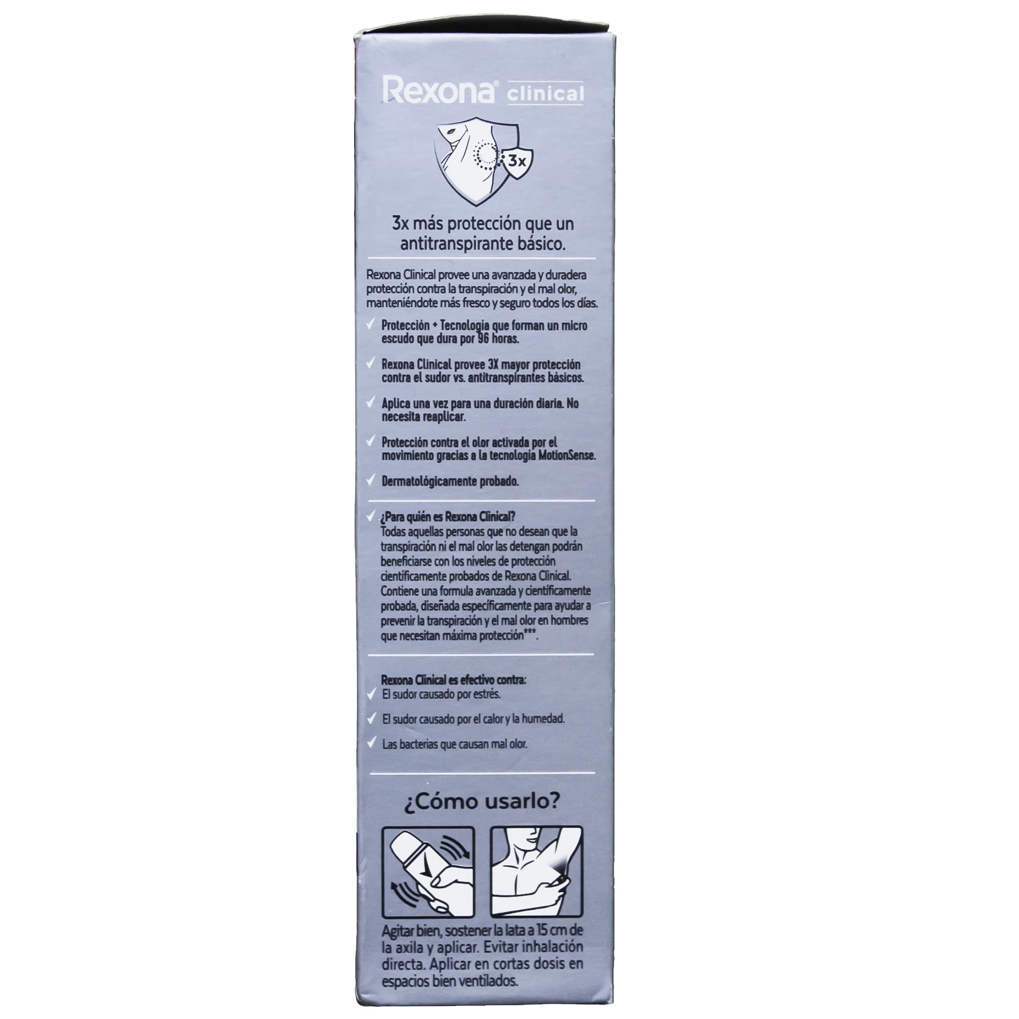 Rexona Men Clin Aero Antitranspirante Clean 3X 96Hrs X 150Ml - Image 4