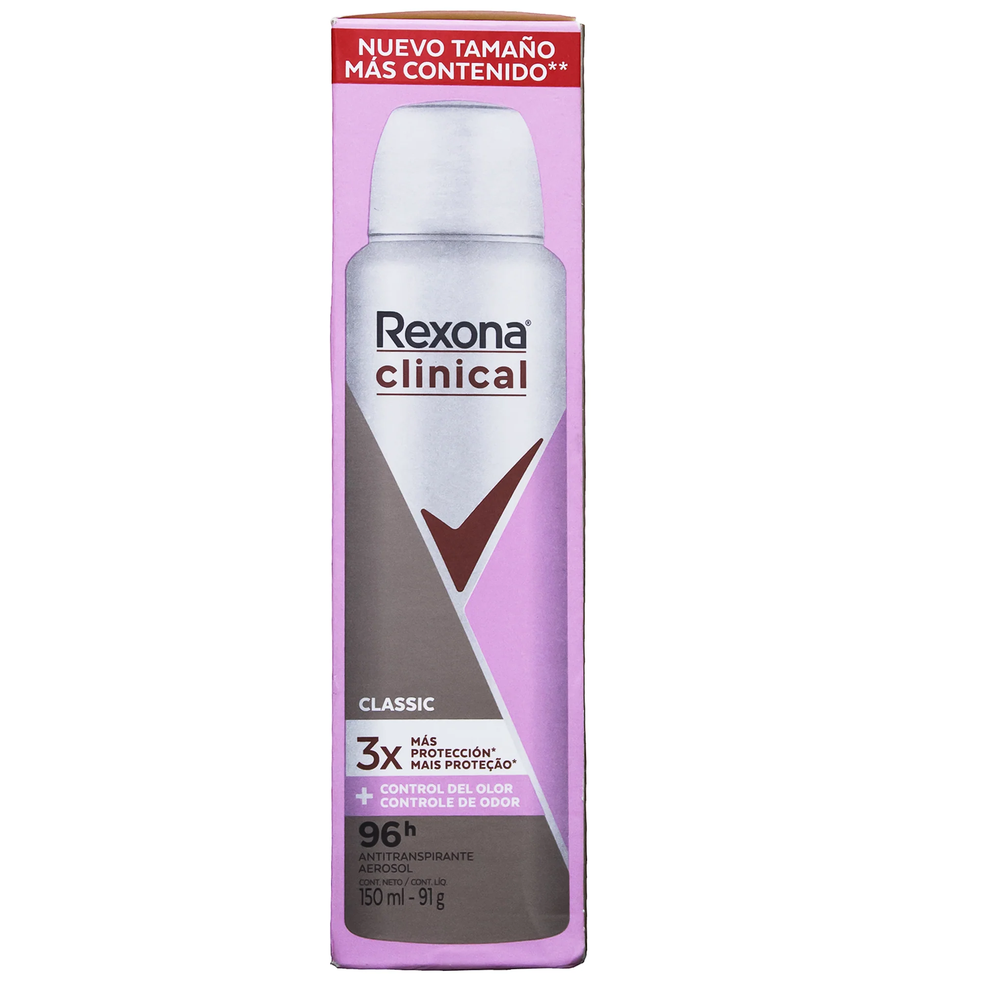 Rexona Women Clinical Aerosol 96H X 150Ml Classic - Image 5