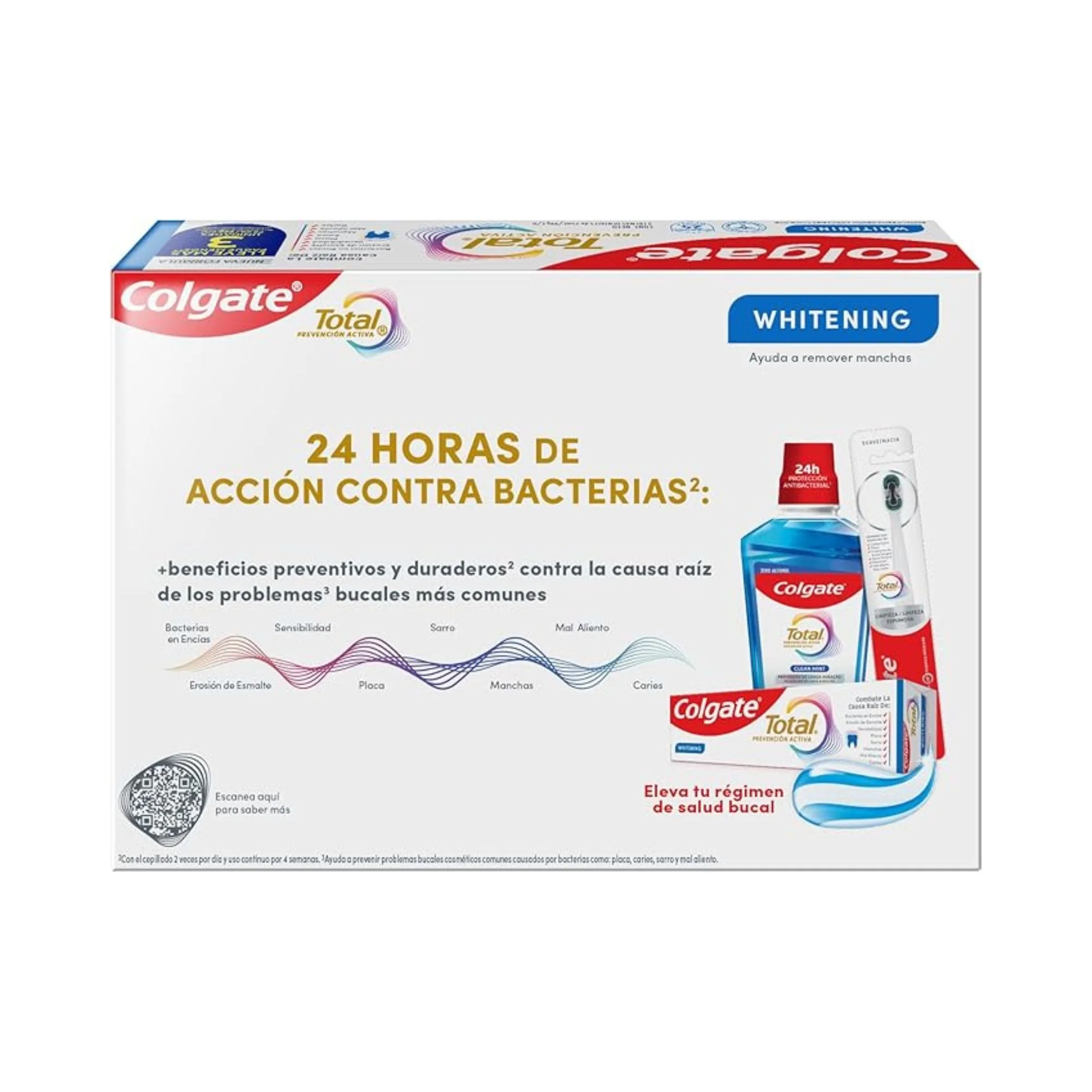 Pack Crema Dental Colgate Total Whitening 3 X 75Ml - Image 2