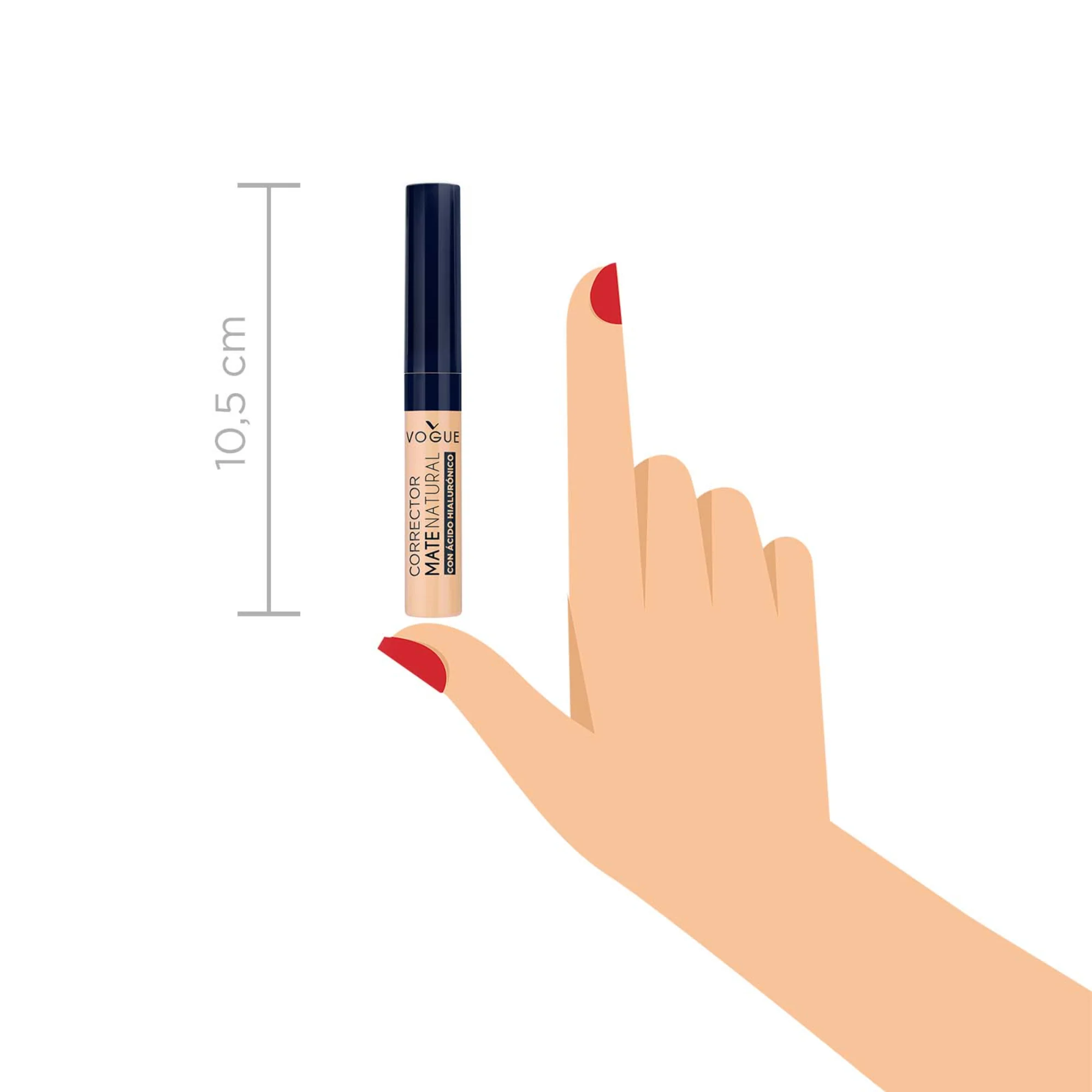 Corrector Liquido Vogue Mate Natural Avellana X 5Ml - Image 4
