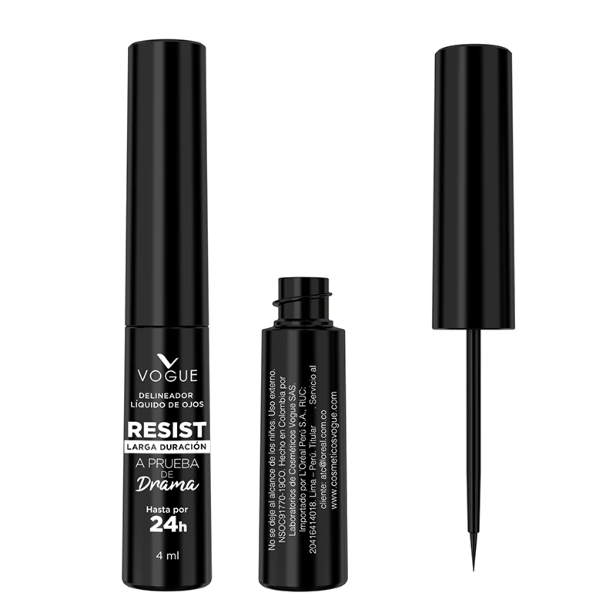 Delineador Liquido Vogue Ressist Negro X 4Ml - Image 6