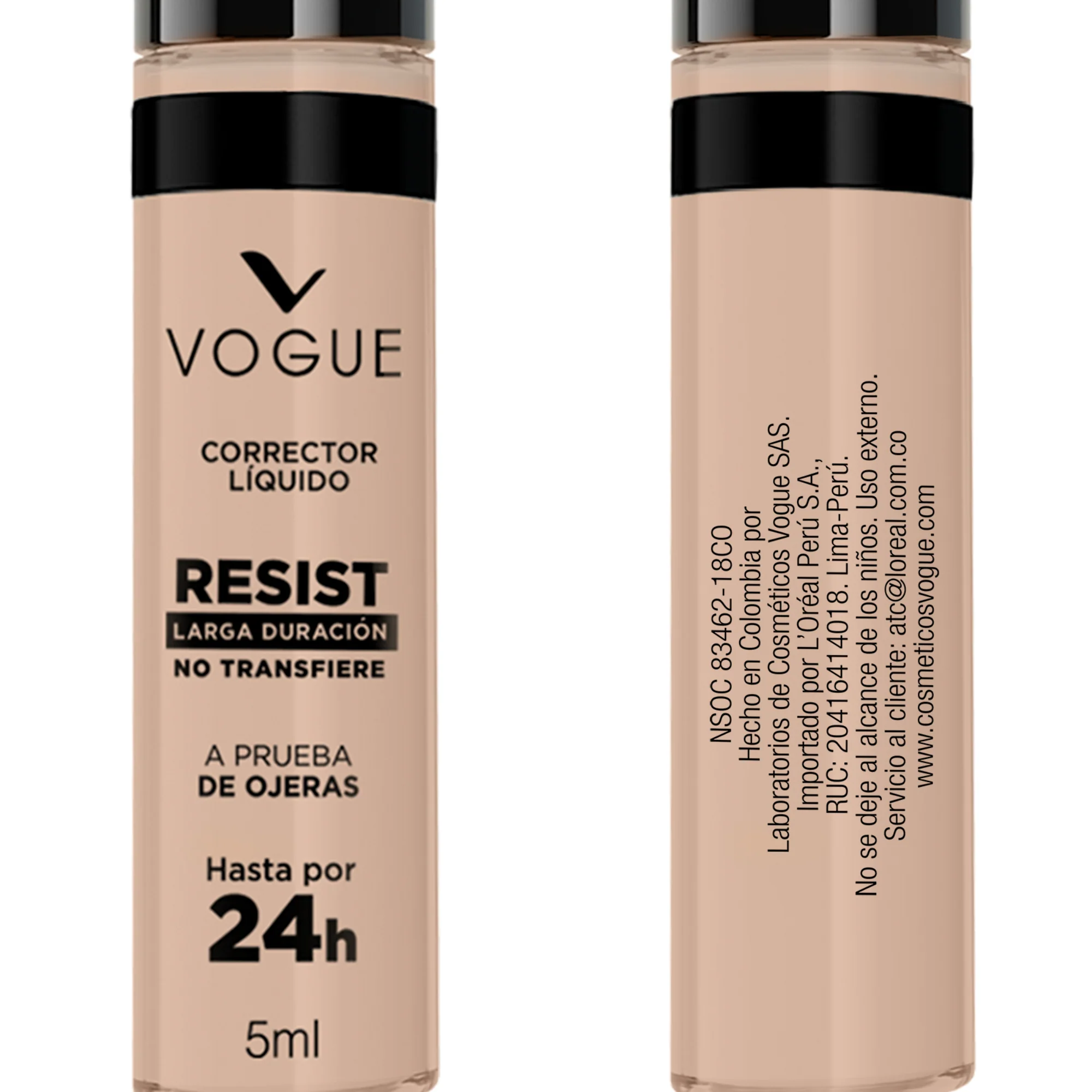 Corrector Vogue Liquido Larga Duración Natural X 5Ml - Image 5